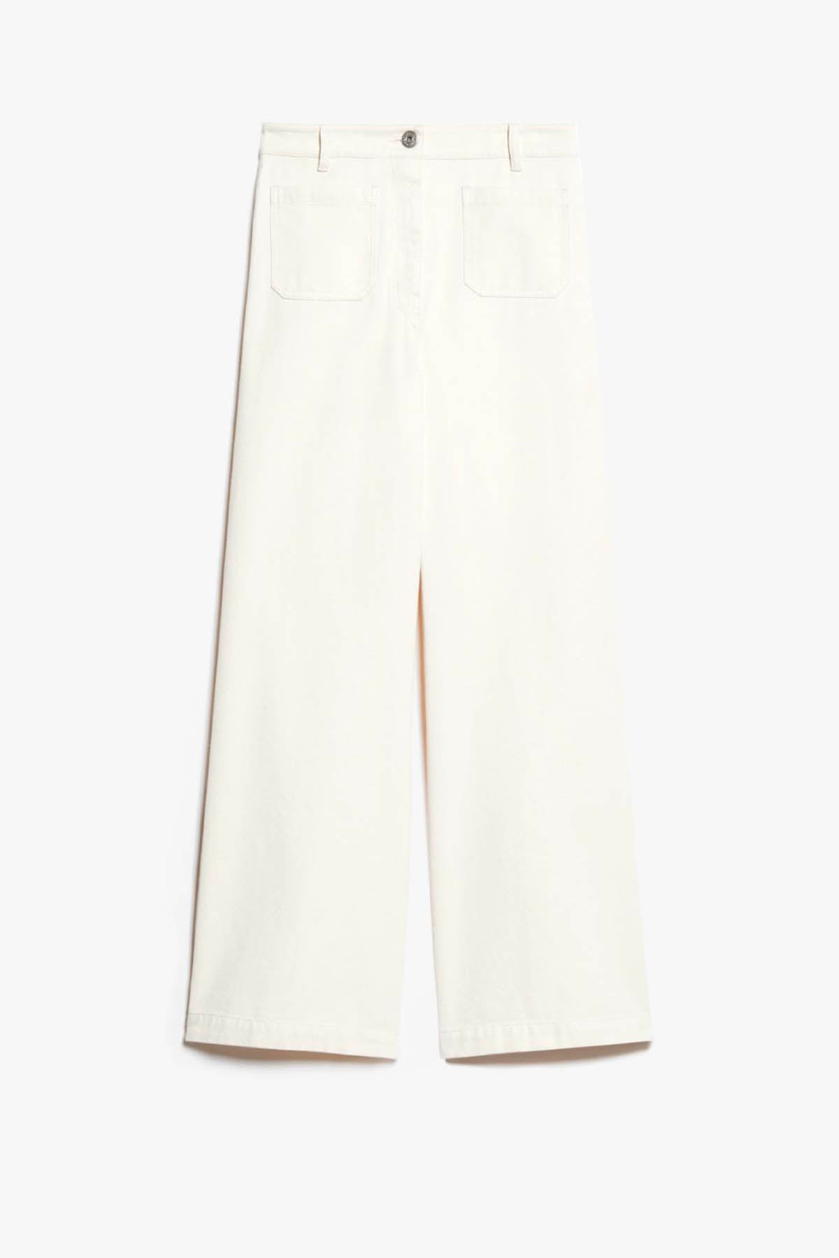 MAXMARA&#39;S BRANDS PANTALONE LUNGO  ECRU - BIANCO / 34 Pantaloni Bianchi Donna Weekend Max Mara Filtro