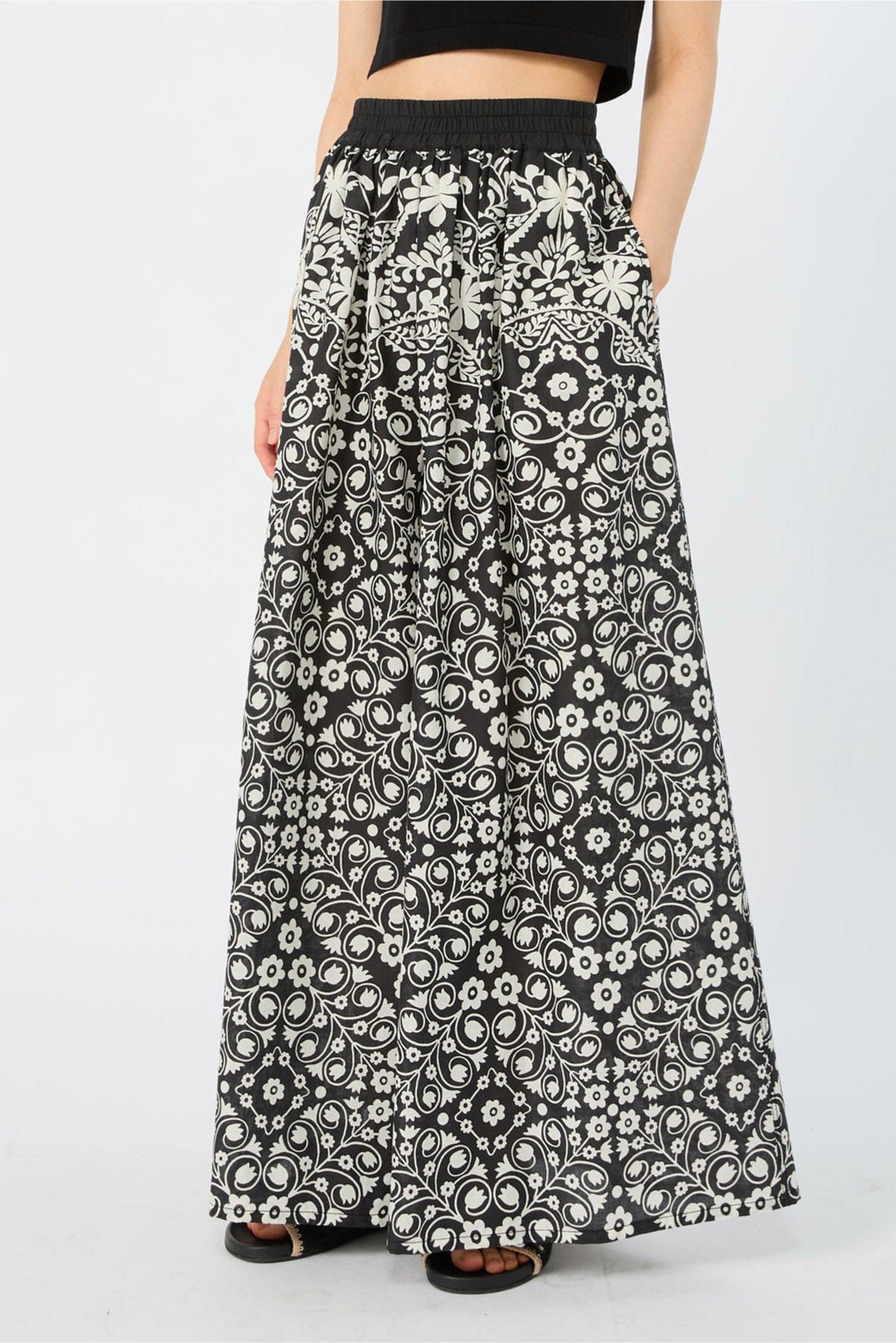 MAXMARA'S BRANDS PANTALONE LUNGO  FIORATO / 34 Gonna lunga fiorata donna Weekend Max Mara Wkipalanca