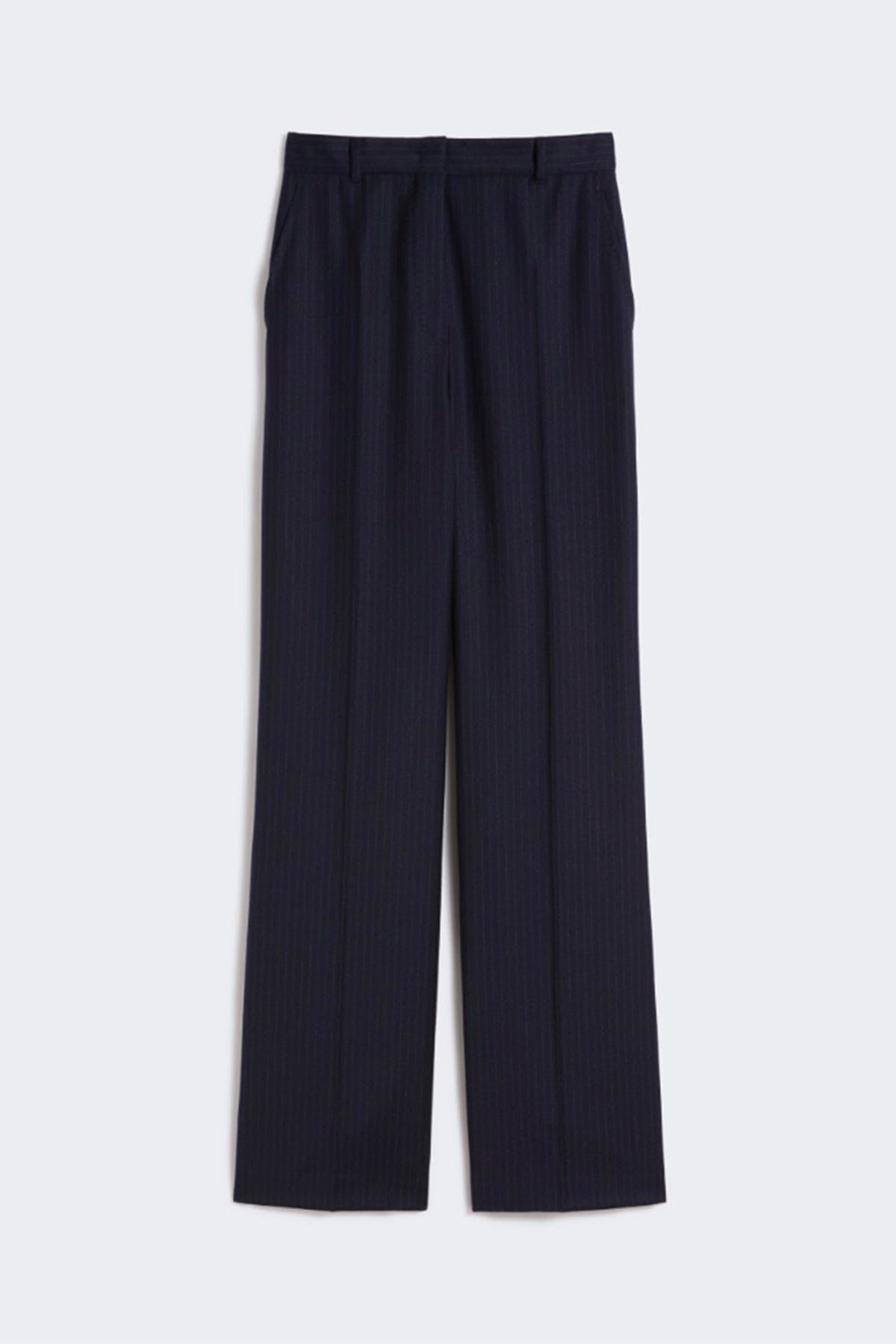 MAXMARA'S BRANDS PANTALONE LUNGO  GESSATO BLU / 34 Pantaloni donna gessato sottile blu Studio Max Mara Medium