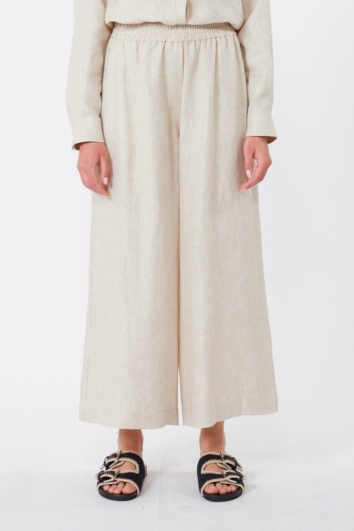 MAXMARA'S BRANDS PANTALONE LUNGO  GREIGE / 34 Pantaloni in lino donna Weekend Max Mara Wkdfelino