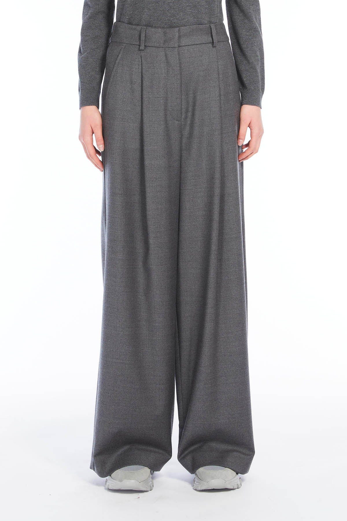 MAXMARA&#39;S BRANDS PANTALONE LUNGO  GRIIGIO MELANGE / 34 Pantalone Lungo Donna Weekend Max Mara Melodia