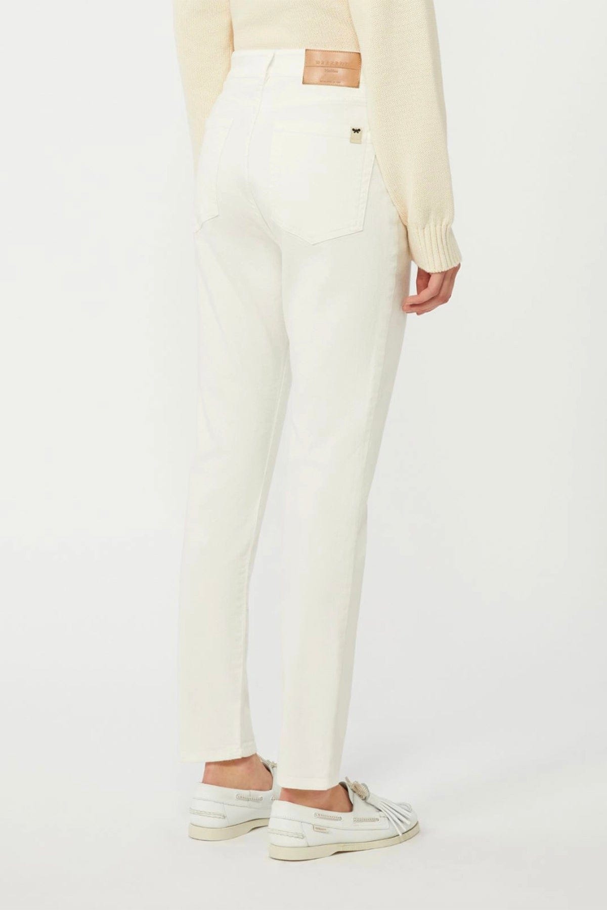 MAXMARA'S BRANDS PANTALONE LUNGO  BIANCO / 34 Jeans bianchi donna slim Weekend Max Mara Wkdabituro