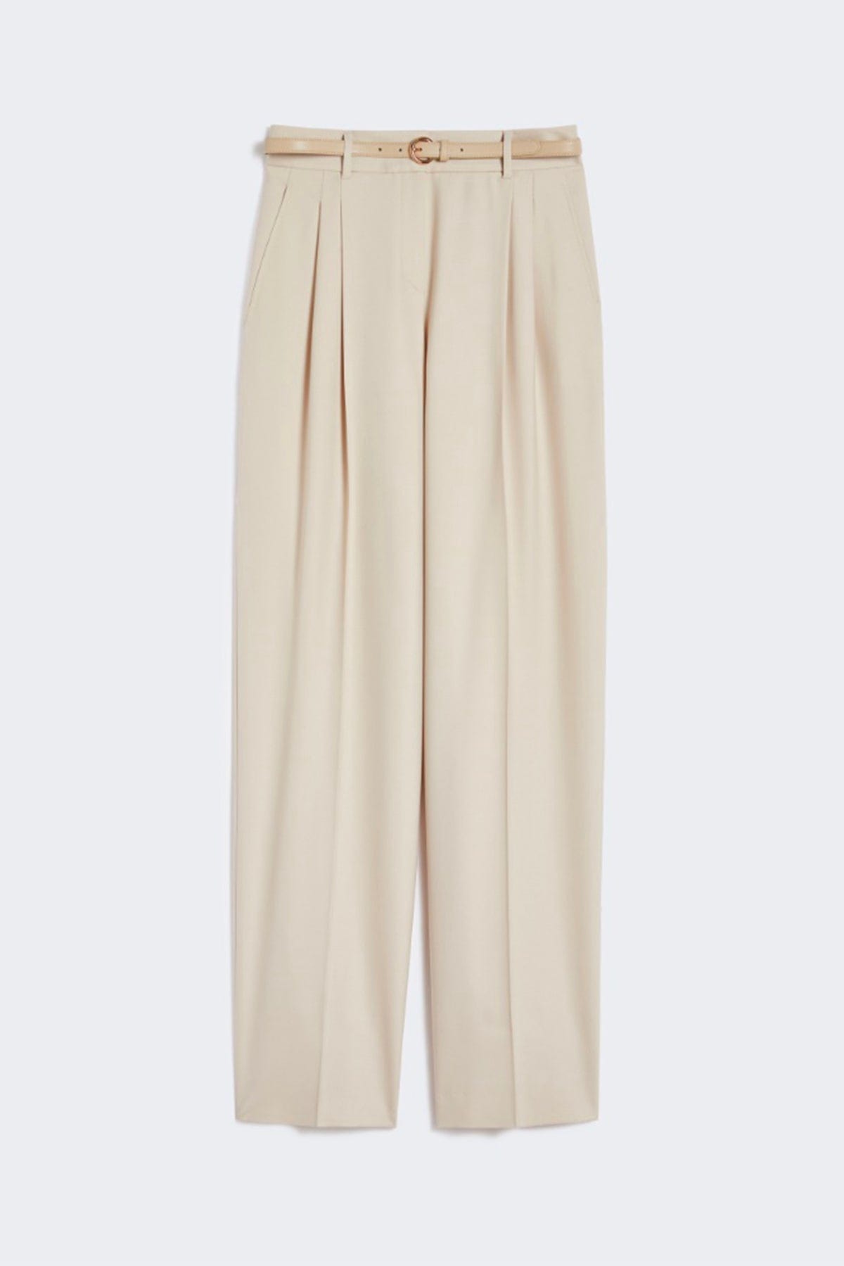 MAXMARA&#39;S BRANDS PANTALONE LUNGO  MANDORLA / 34 Pantaloni in lana donna Max Mara Studio Entrata