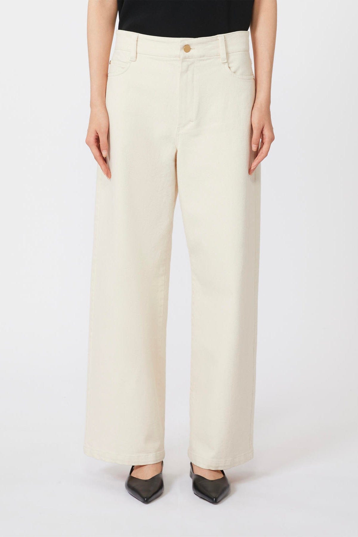 MAXMARA'S BRANDS PANTALONE LUNGO  NATURALE / 34 Pantaloni in cotone donna 'S Max Mara Zarina