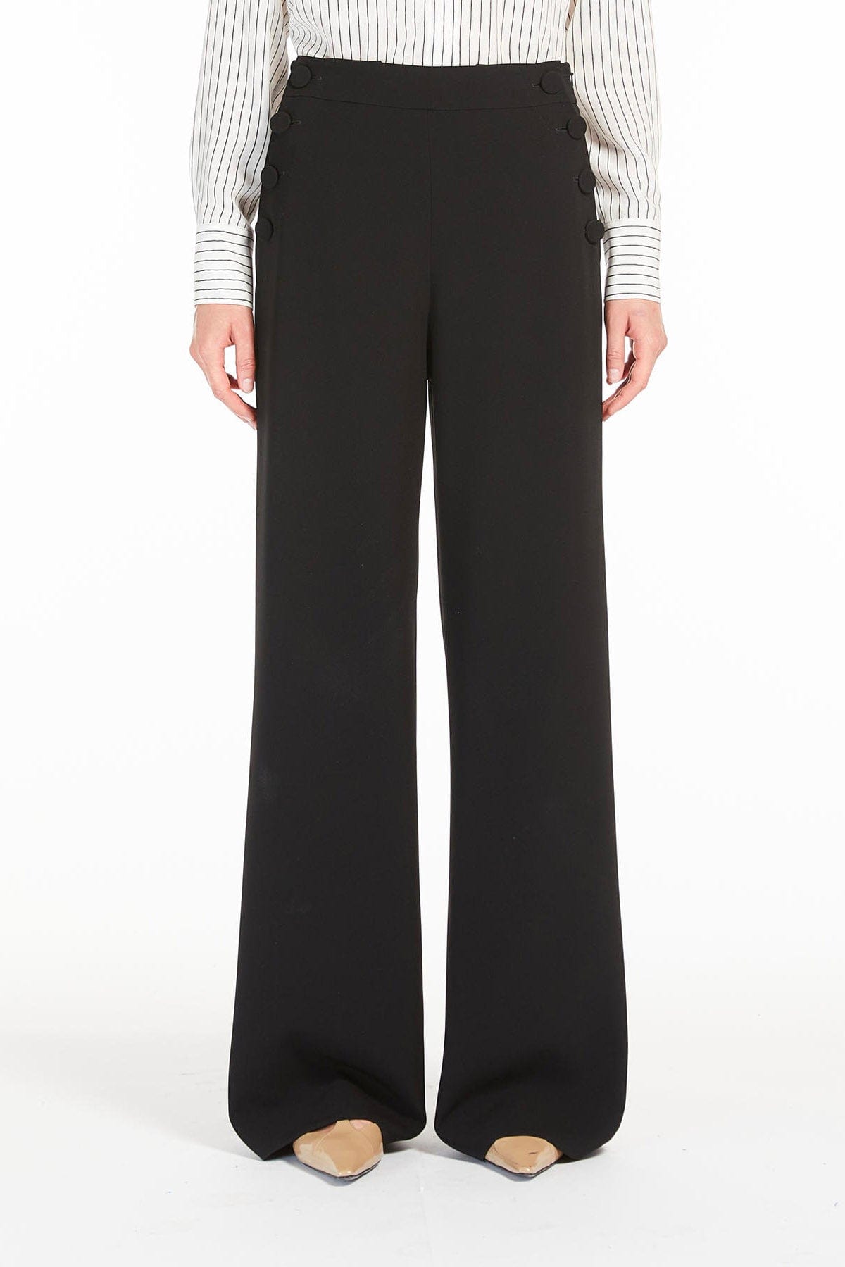 MAXMARA'S BRANDS PANTALONE LUNGO  NERO / 34 Pantaloni Neri Donna Max Mara Studio Rina