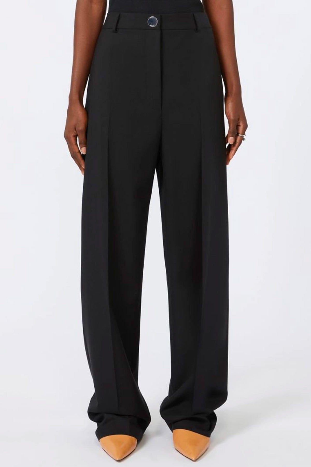 MAXMARA&#39;S BRANDS PANTALONE LUNGO  Pantalone ampio donna nero Sportmax Salvo