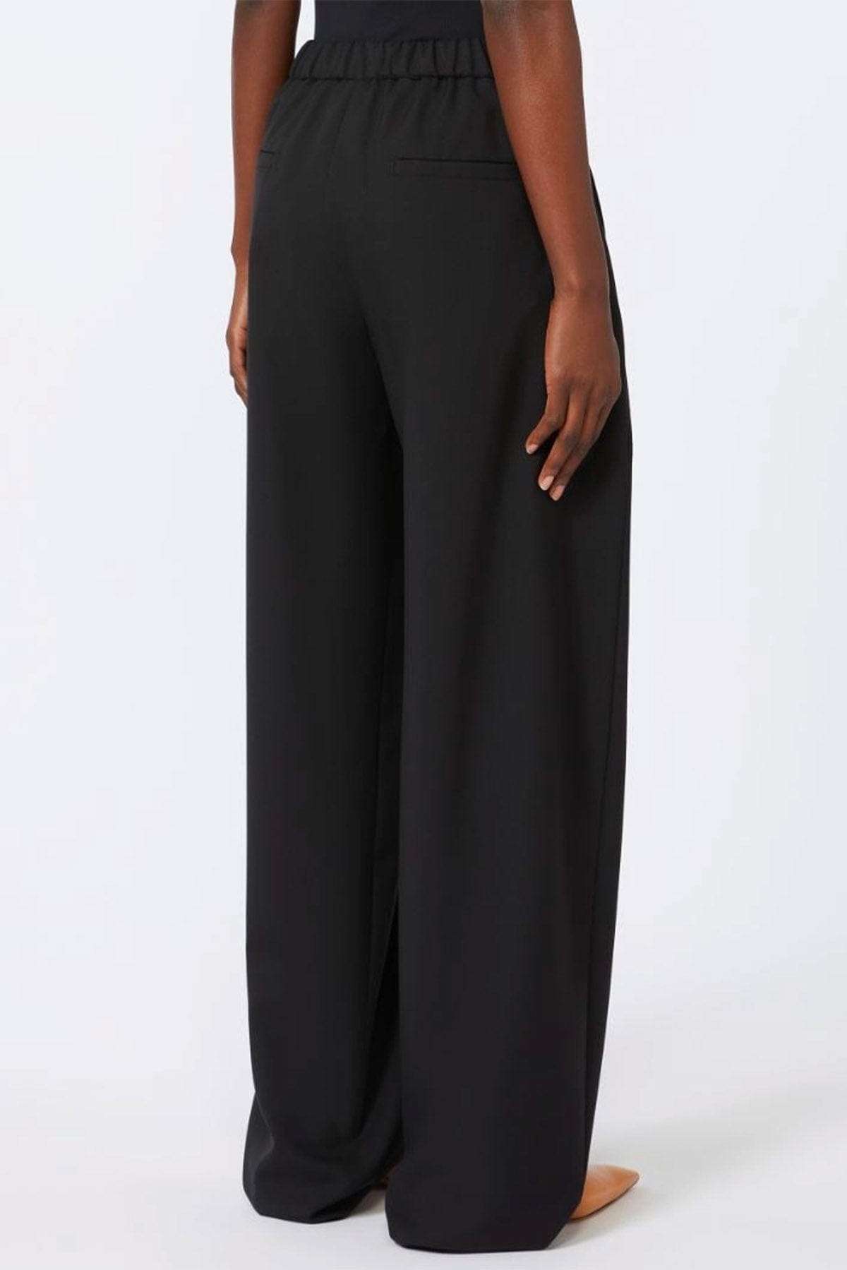 MAXMARA&#39;S BRANDS PANTALONE LUNGO  Pantalone ampio donna nero Sportmax Salvo