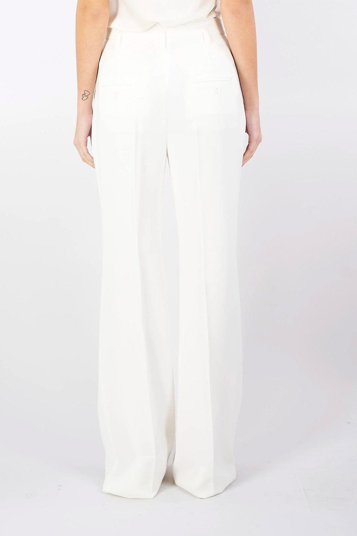 MAXMARA&#39;S BRANDS PANTALONE LUNGO  Pantalone bianco burro donna Studio Max Mara Haven