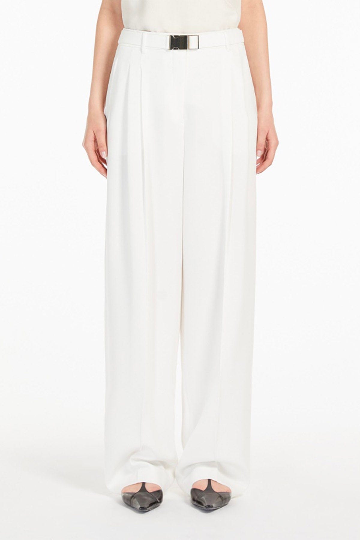 MAXMARA&#39;S BRANDS PANTALONE LUNGO  Pantalone Bianco Donna Max Mara Studio Neottia