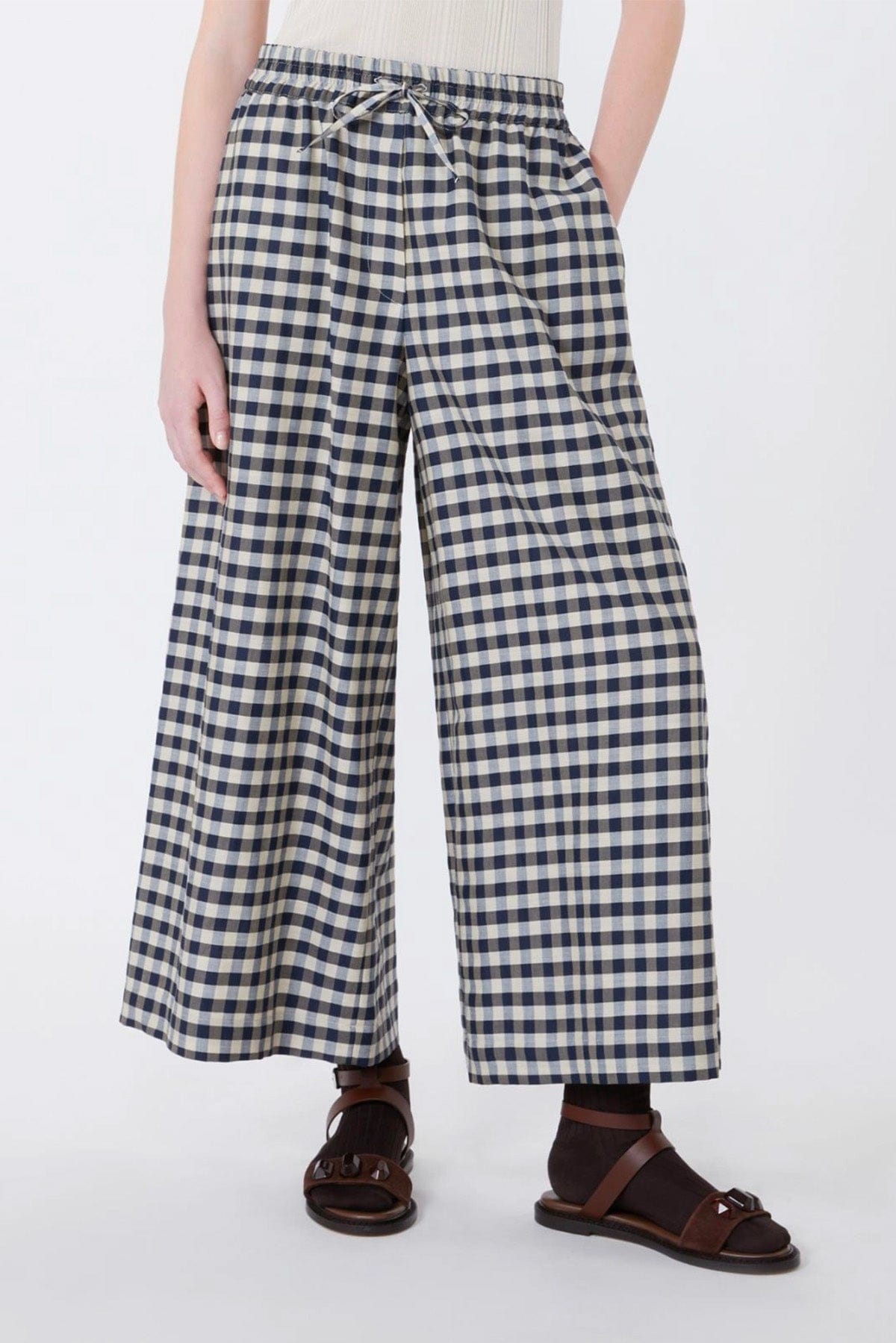 MAXMARA'S BRANDS PANTALONE LUNGO  SALE E PEPE / 34 Pantalone check donna Max Mara Weekend Wkddonare