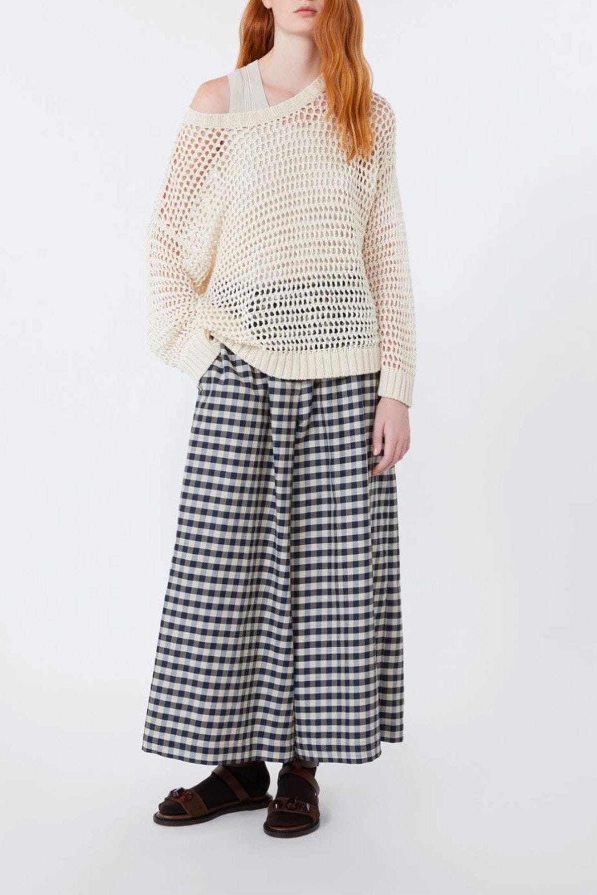 MAXMARA'S BRANDS PANTALONE LUNGO  Pantalone check donna Max Mara Weekend Wkddonare