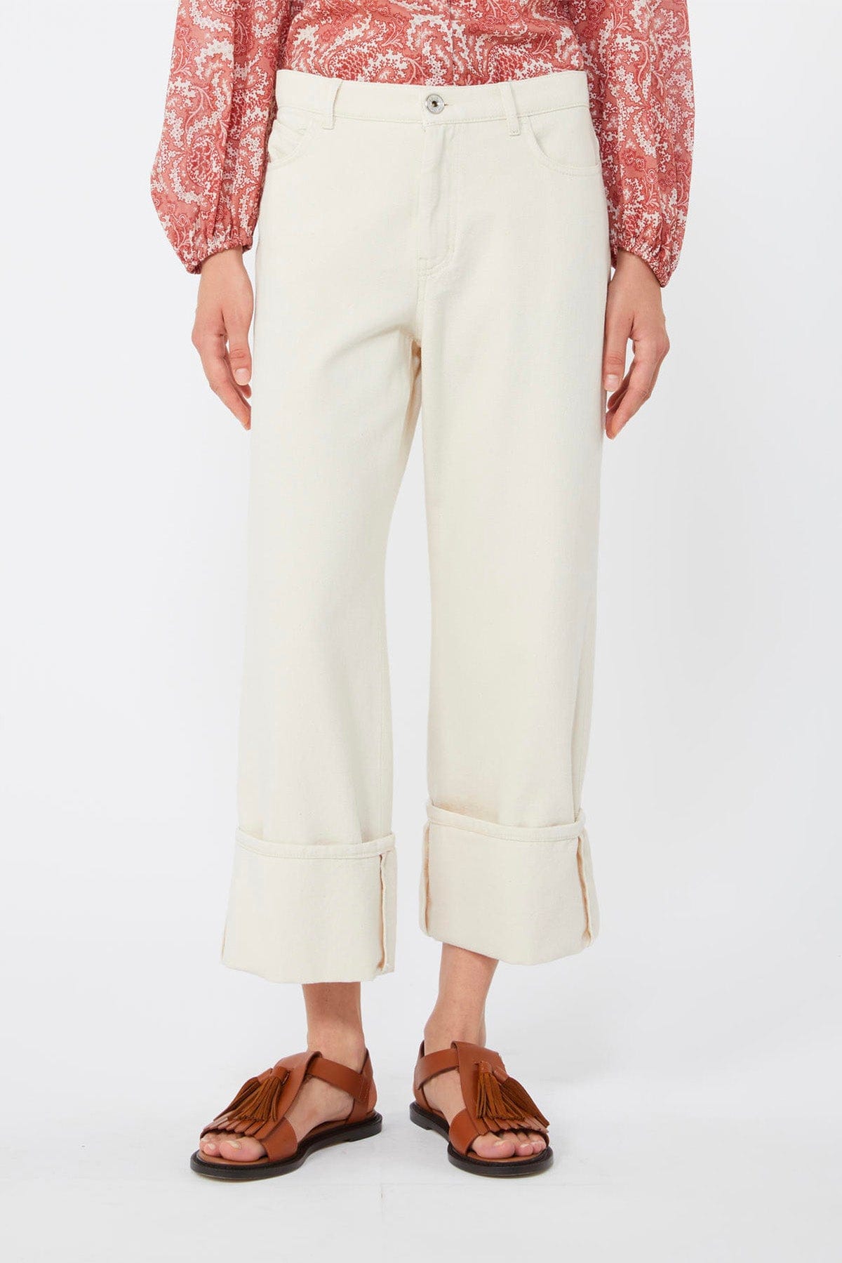 MAXMARA'S BRANDS PANTALONE LUNGO  BIANCO ECRU / 34 Pantalone donna chiaro Weekend Max Mara Wkdgesto