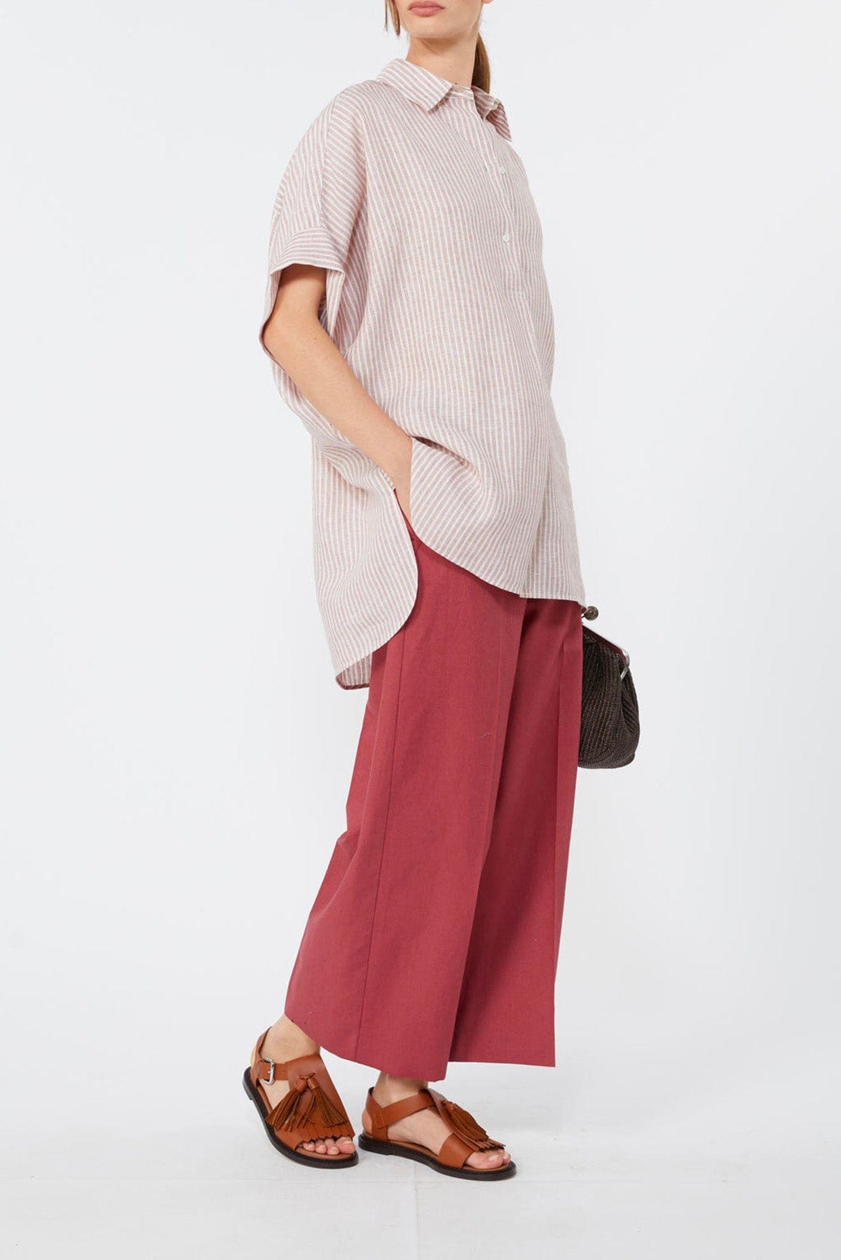 MAXMARA'S BRANDS PANTALONE LUNGO  ROSSO CILIEGIA / 34 Pantalone donna Weekend Max Mara Wkdzircone