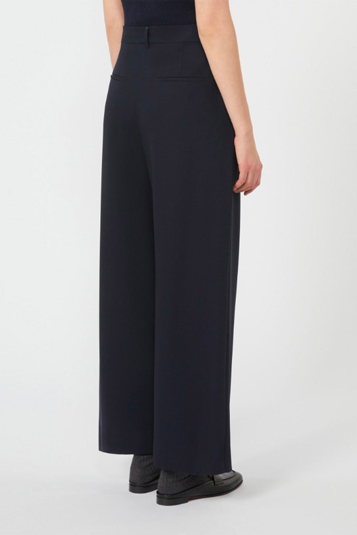 MAXMARA'S BRANDS PANTALONE LUNGO  BLU / 34 Pantalone lungo in lana donna 'S Max Mara Siri