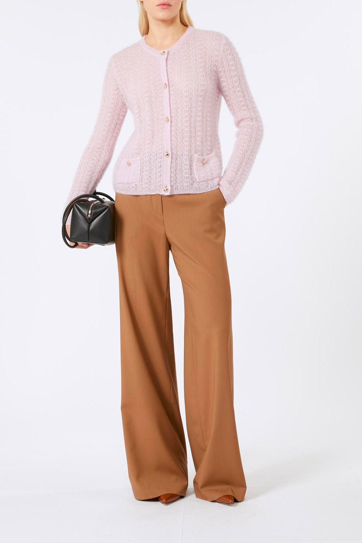MAXMARA'S BRANDS PANTALONE LUNGO  MARRONE VISONE / 34 Pantalone lungo in lana donna Studio Max Mara Berard