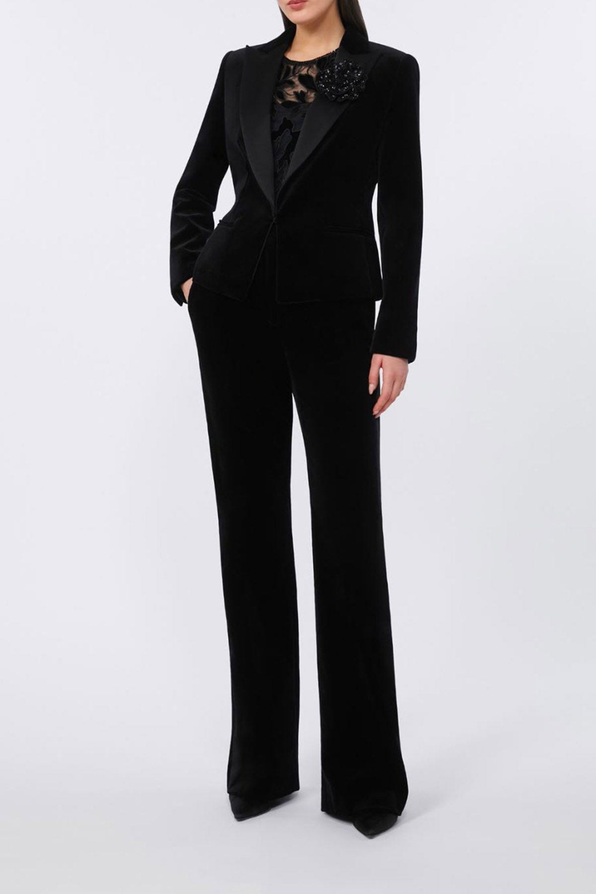 MAXMARA&#39;S BRANDS PANTALONE LUNGO  Pantalone lungo nero donna Max Mara Vetrino