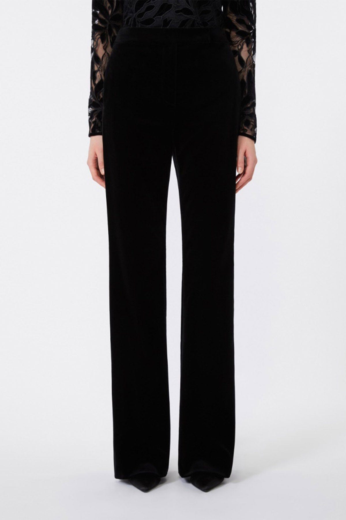 MAXMARA&#39;S BRANDS PANTALONE LUNGO  Pantalone lungo nero donna Max Mara Vetrino