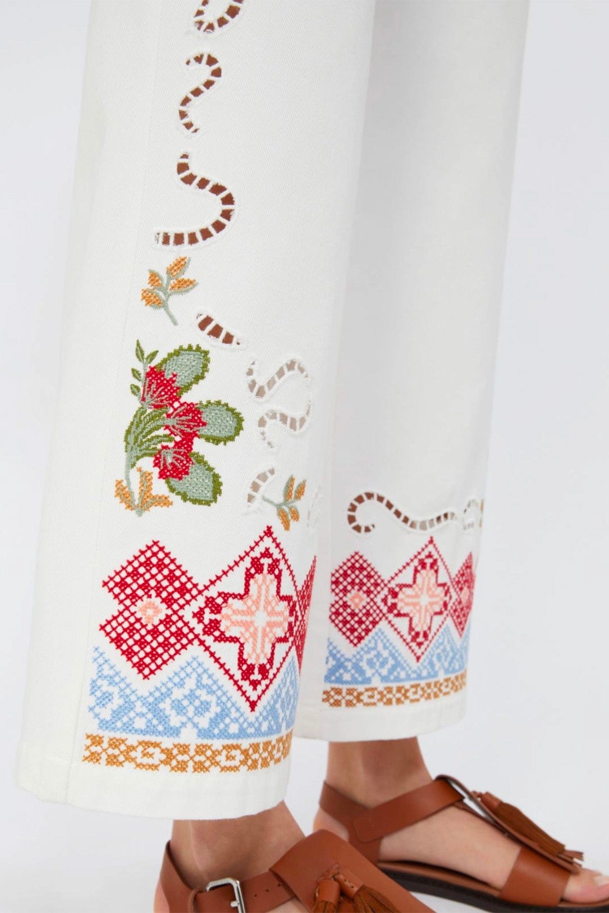 MAXMARA'S BRANDS PANTALONE LUNGO  BIANCO / 34 Pantaloni bianchi donna in Cotone Weekend Max Mara Wkdadunco