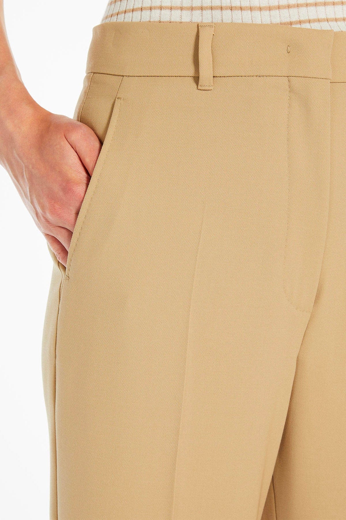 MAXMARA&#39;S BRANDS PANTALONE LUNGO  Pantaloni Bianchi Donna Max Mara Studio Quasar