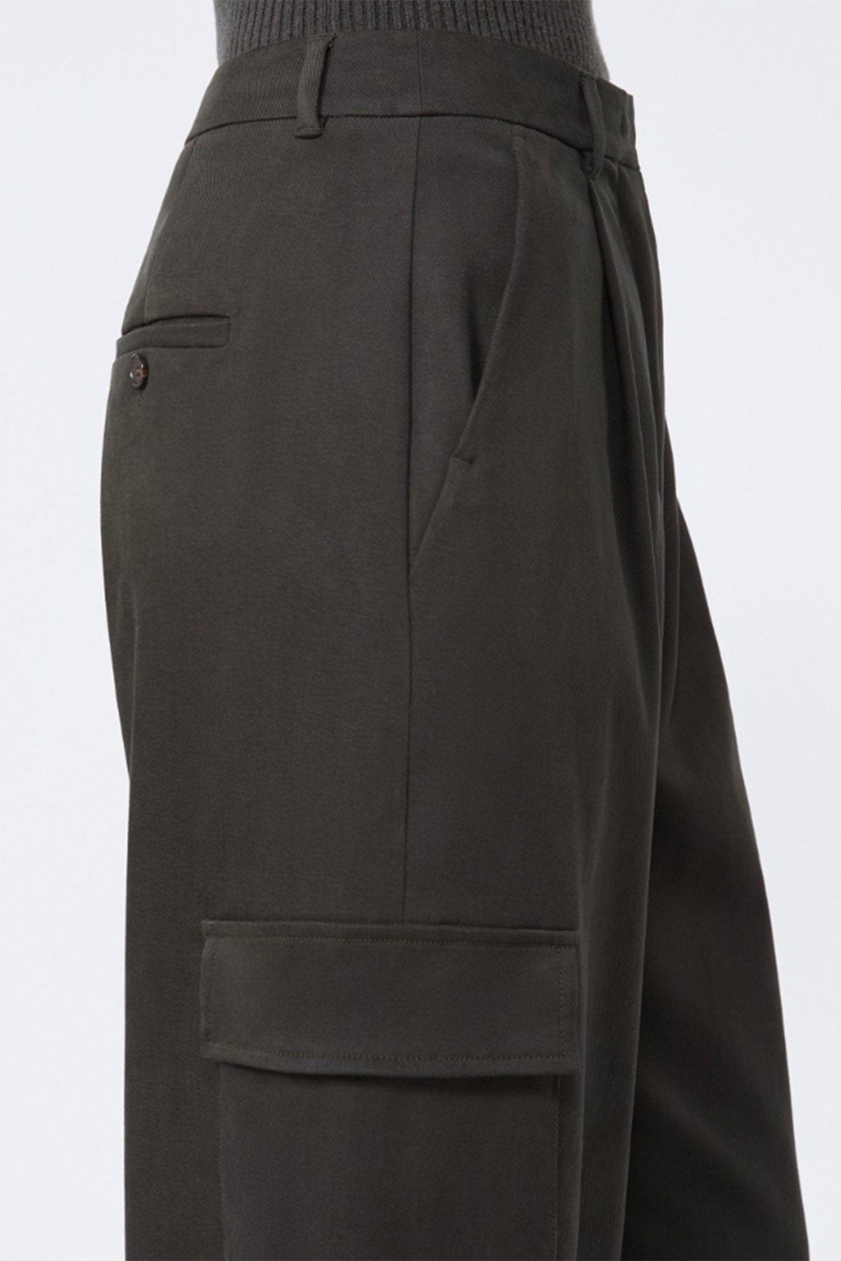 MAXMARA&#39;S BRANDS PANTALONE LUNGO  Pantaloni cargo scuri donna &#39;S Max Mara Enigma