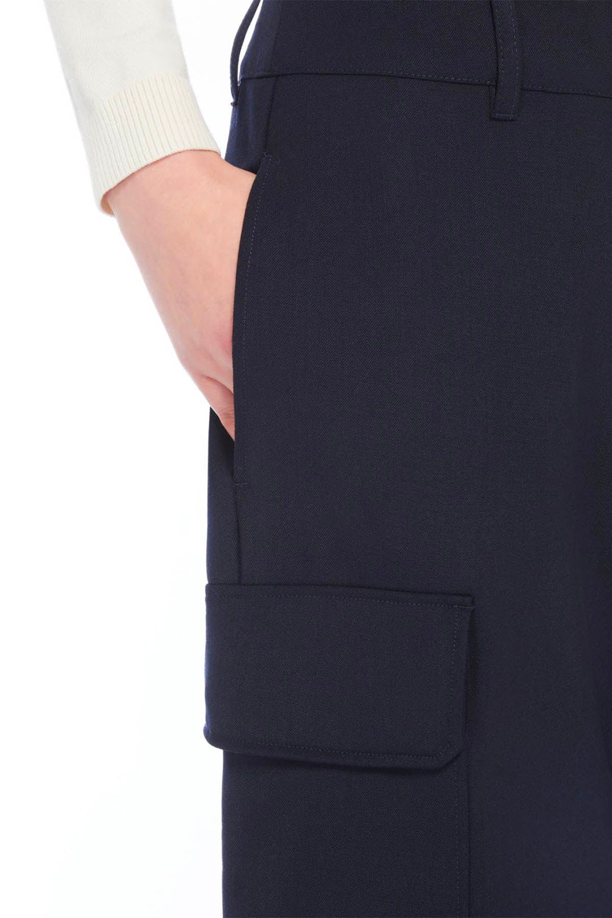 MAXMARA'S BRANDS PANTALONE LUNGO  BLU NAVY / 34 Pantaloni Donna Blu Weekend Max Mara Boris