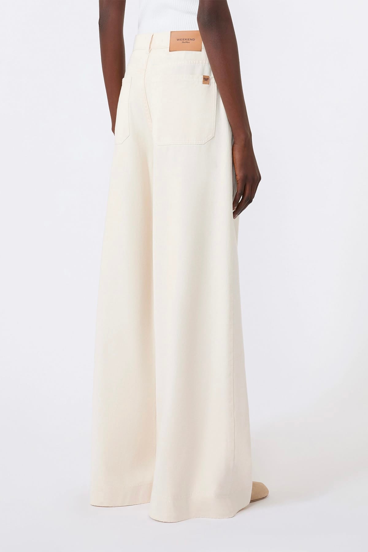MAXMARA'S BRANDS PANTALONE LUNGO  Pantaloni donna ecru Max Mara Weekend Wkdcanneti