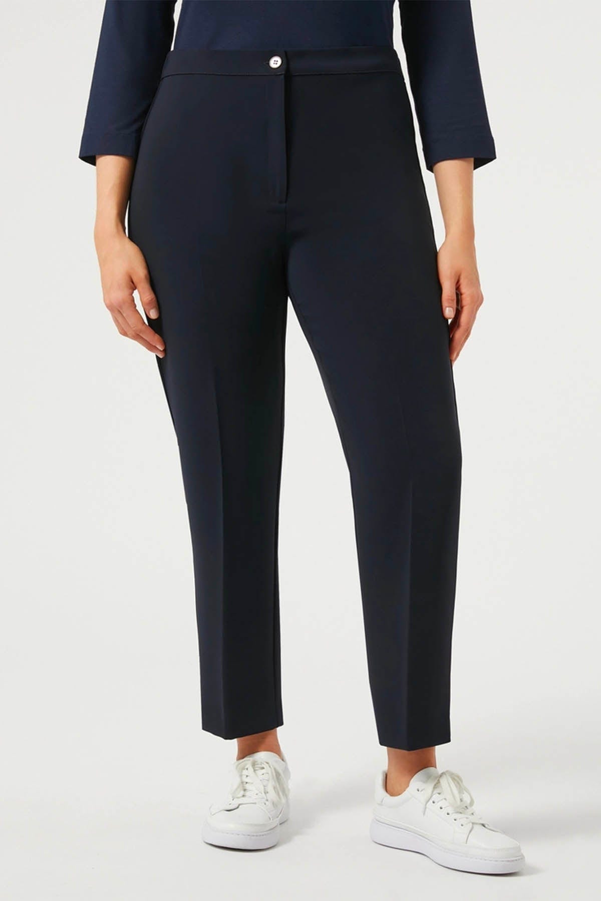 MAXMARA'S BRANDS PANTALONE LUNGO  BLU NOTTE / 11 Pantaloni Donna Eleganti Marina Rinaldi Ravel