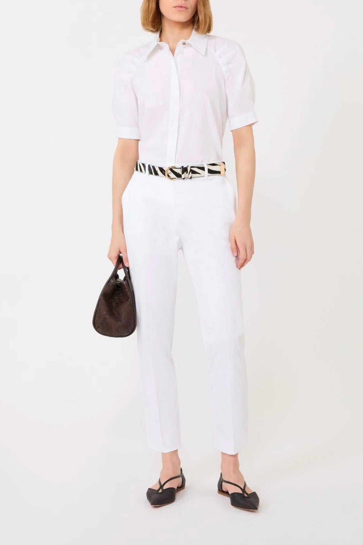 MAXMARA'S BRANDS PANTALONE LUNGO  Pantaloni donna in cotone Max Mara Studio Mstcarpa