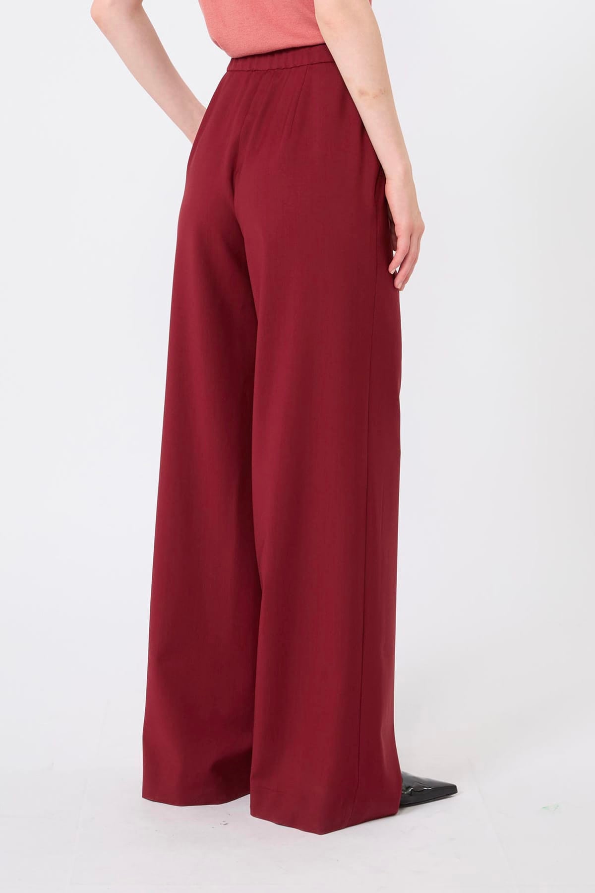 MAXMARA'S BRANDS PANTALONE LUNGO  RUBINO / 34 Pantaloni donna in lana Max Mara Studio Mstcrisma
