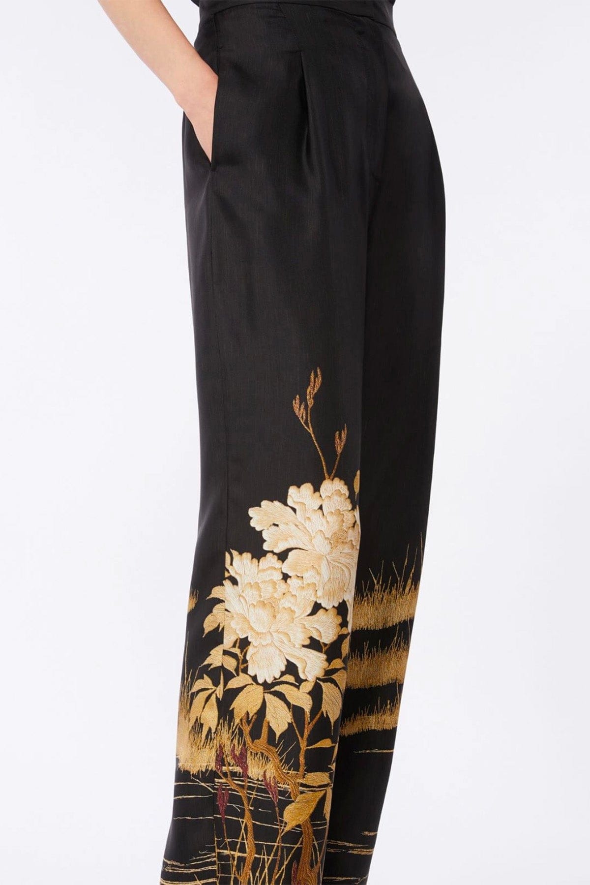 MAXMARA'S BRANDS PANTALONE LUNGO  NERO / 34 Pantaloni donna Max Mara Studio Elegante Msemappa