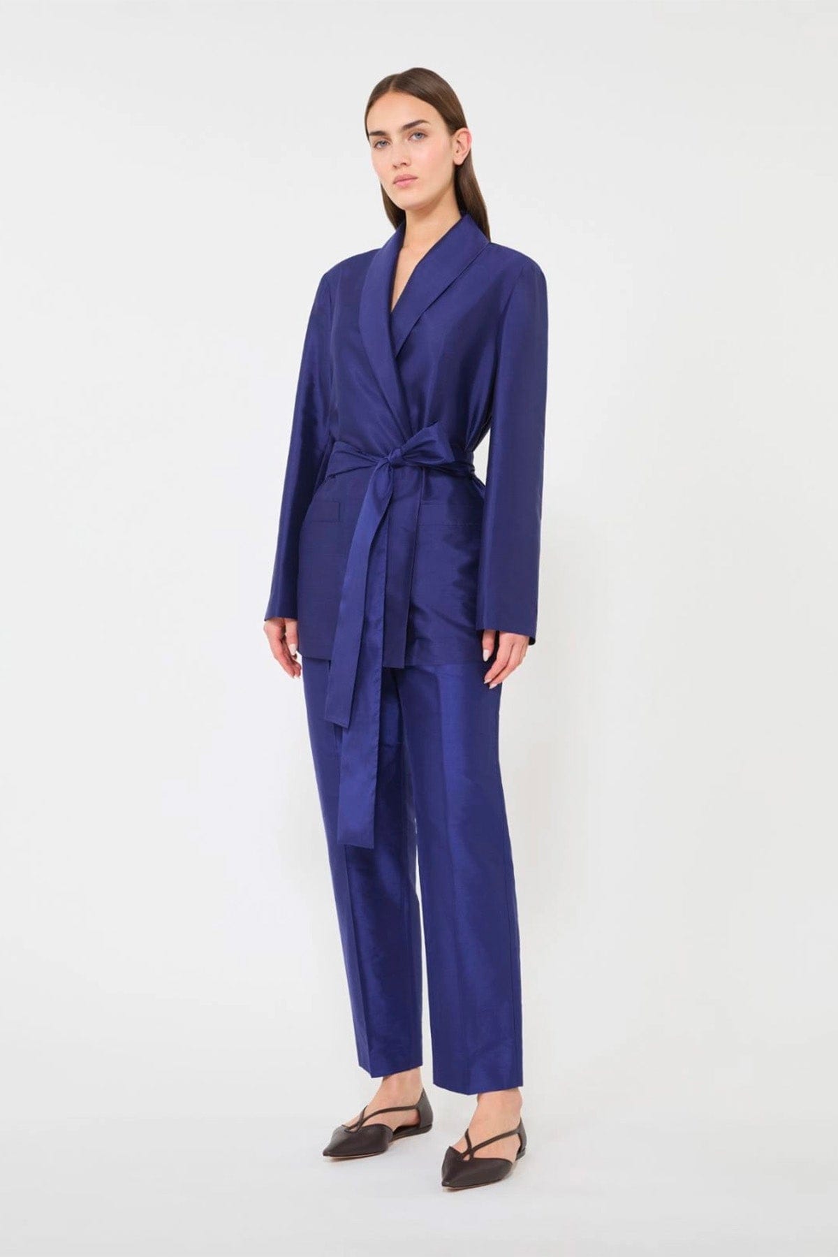MAXMARA'S BRANDS PANTALONE LUNGO  BLU OPALE / 34 Pantaloni donna Max Mara Studio Elegante Mseorata