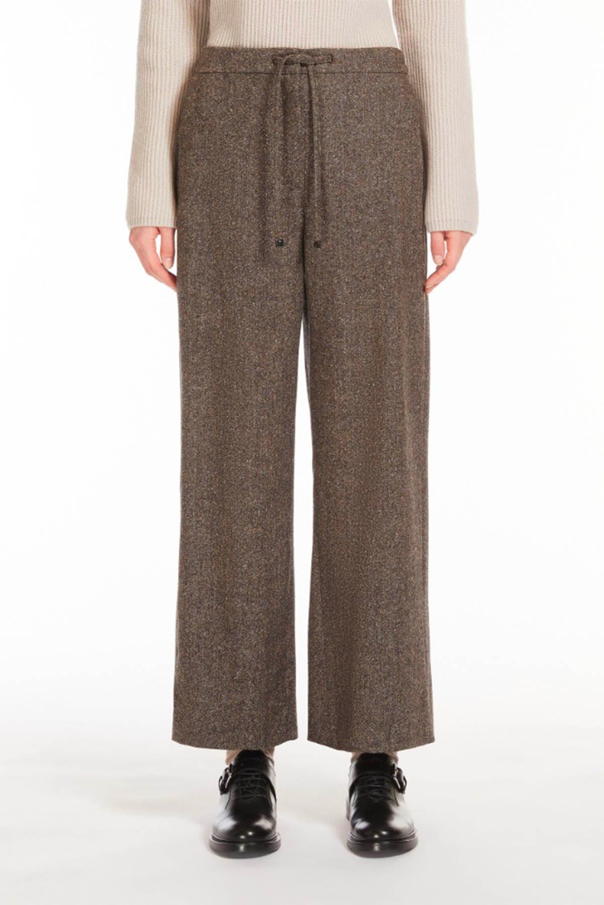 MAXMARA'S BRANDS PANTALONE LUNGO  ECRU CAMMELLO / 34 Pantaloni Donna 'S Max Mara Mina