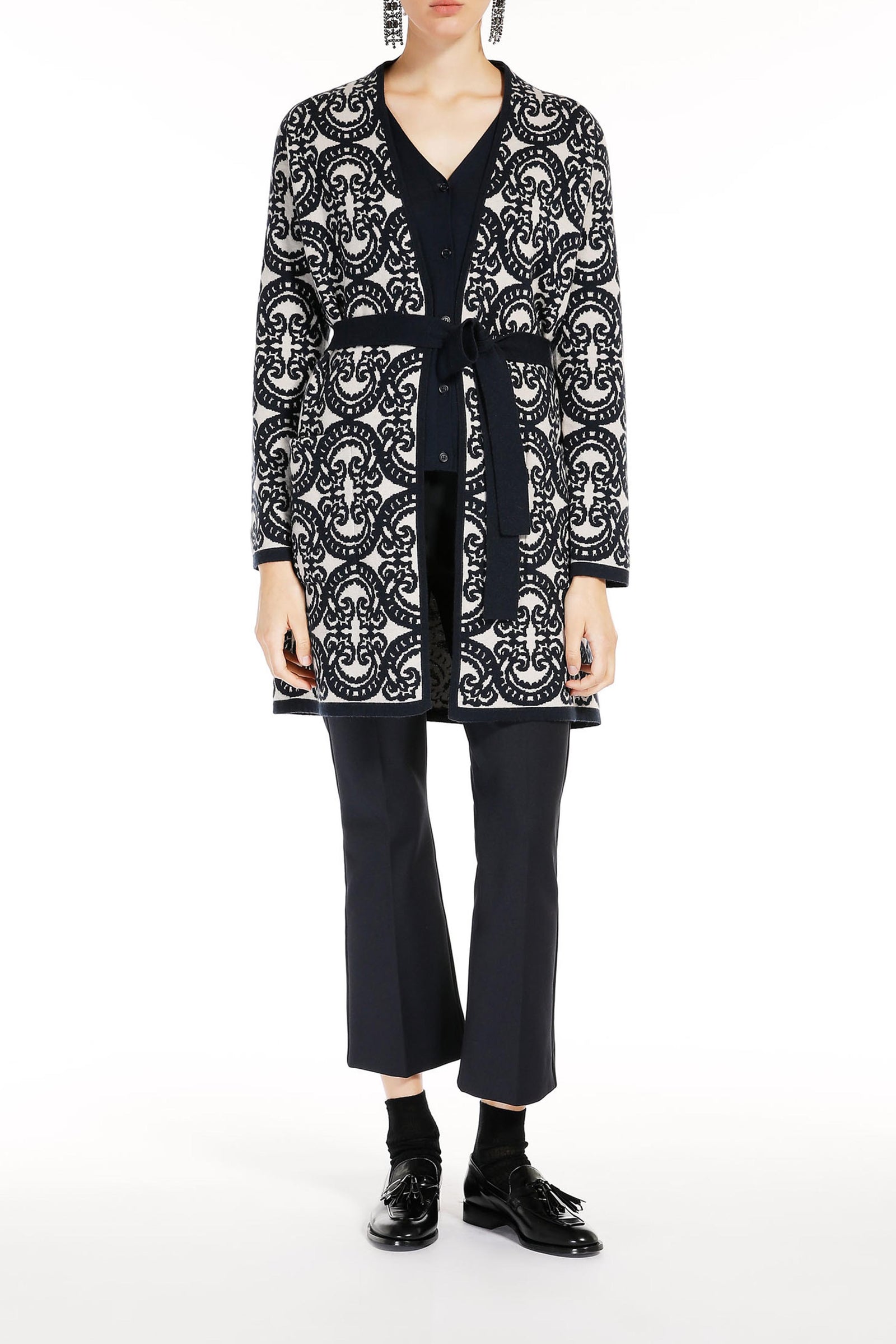 MAXMARA'S BRANDS PANTALONE LUNGO  NERO / 34 Pantaloni Donna 'S Max Mara Umanita