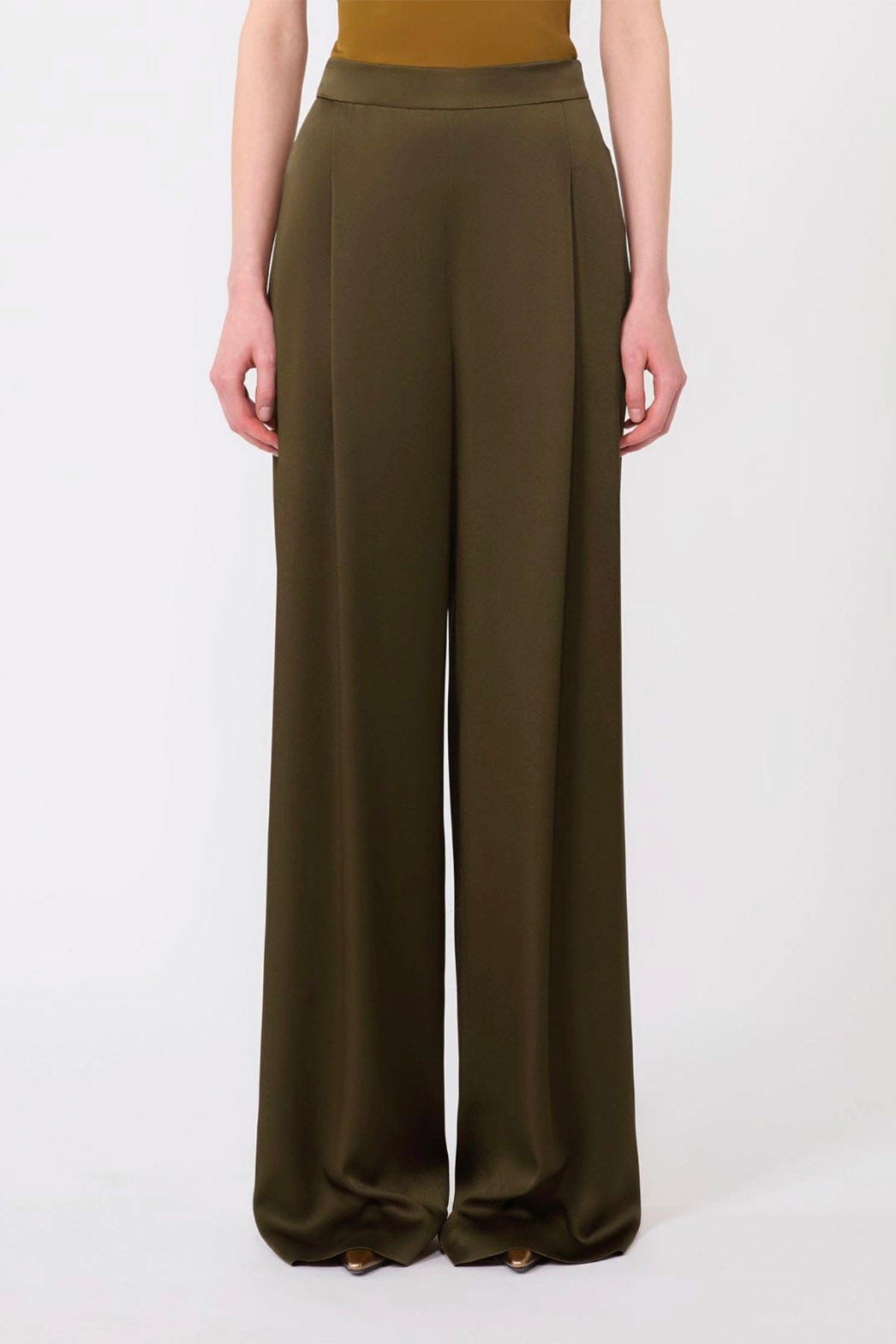 MAXMARA'S BRANDS PANTALONE LUNGO  Pantaloni dritti fluidi donna Max Mara Studio Msecono