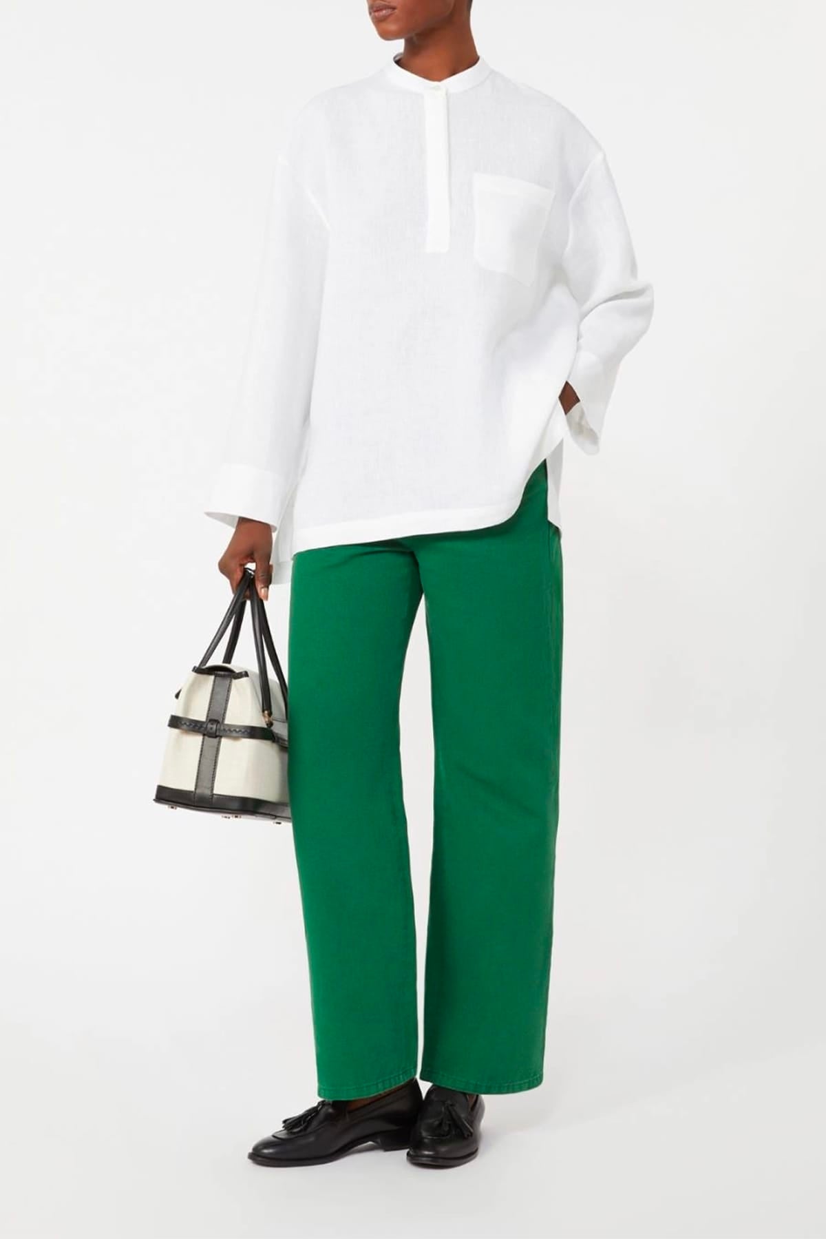 MAXMARA'S BRANDS PANTALONE LUNGO  Pantaloni dritti in cotone e lino 'S Max Mara Smmonorata