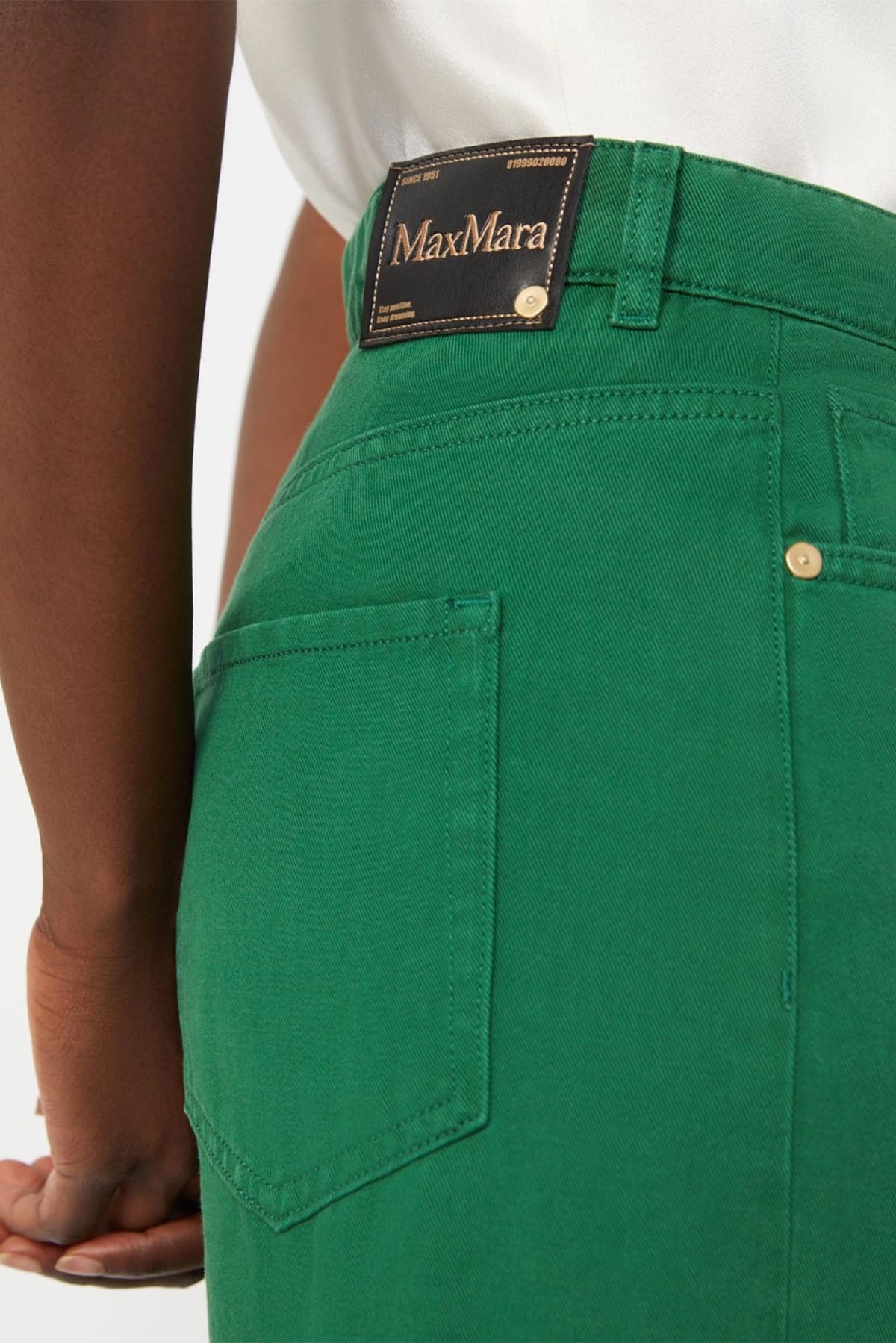 MAXMARA'S BRANDS PANTALONE LUNGO  Pantaloni dritti in cotone e lino 'S Max Mara Smmonorata