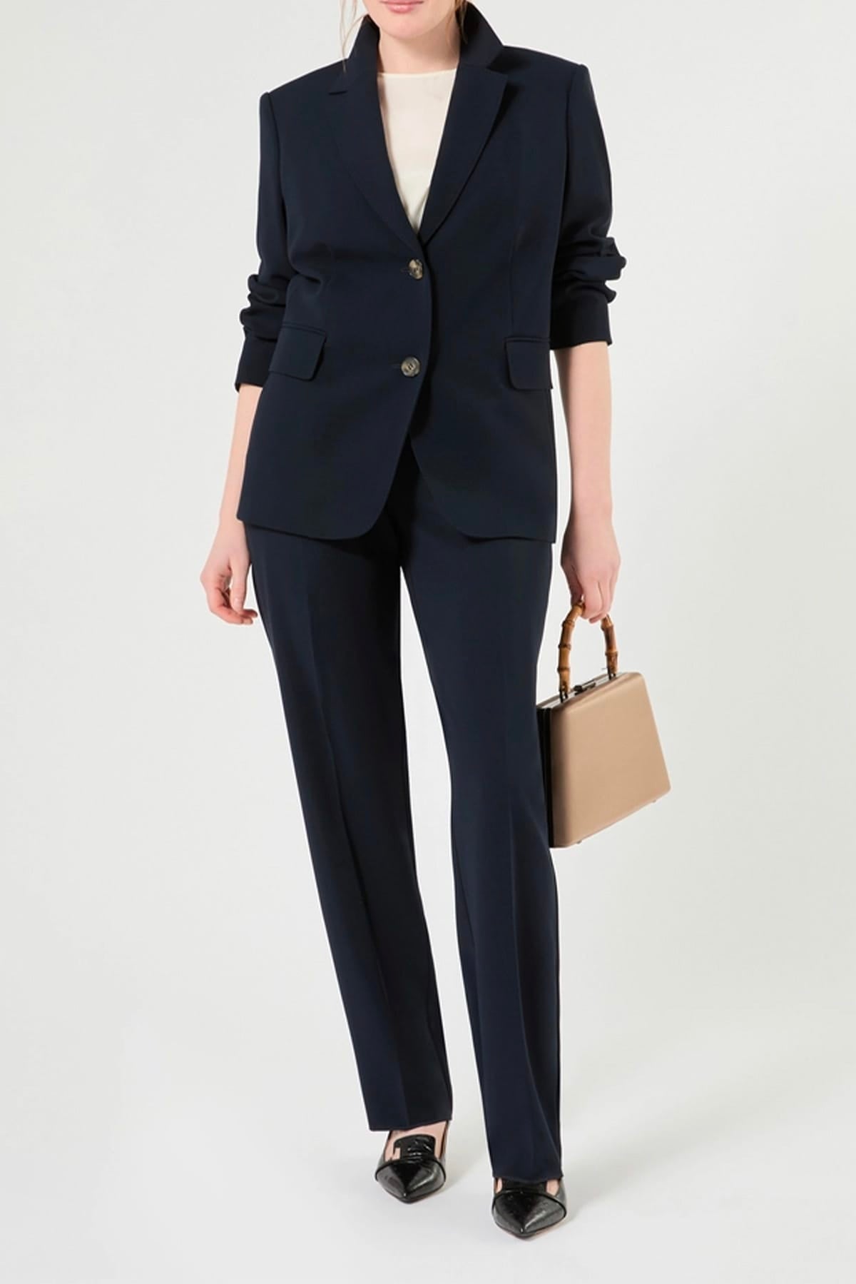 MAXMARA'S BRANDS PANTALONE LUNGO  BLU NOTTE / 11 Pantaloni eleganti donna Marina RInaldi Rapsodia