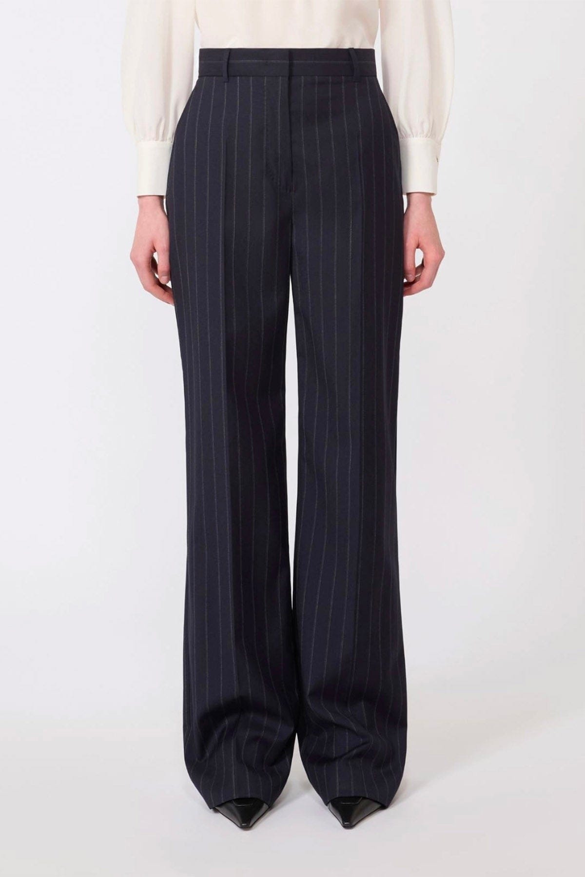 MAXMARA'S BRANDS PANTALONE LUNGO  Pantaloni gessati donna Max Mara Studio Mstenfasi
