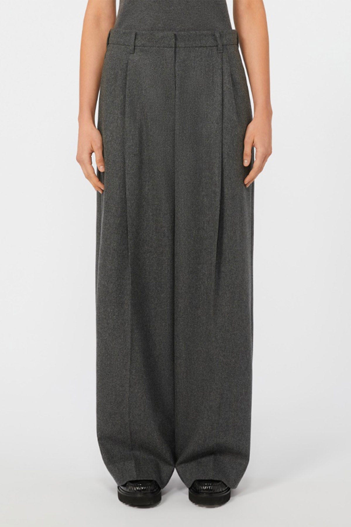 MAXMARA&#39;S BRANDS PANTALONE LUNGO  Pantaloni in flanella donna &#39;S Max Mara Titty