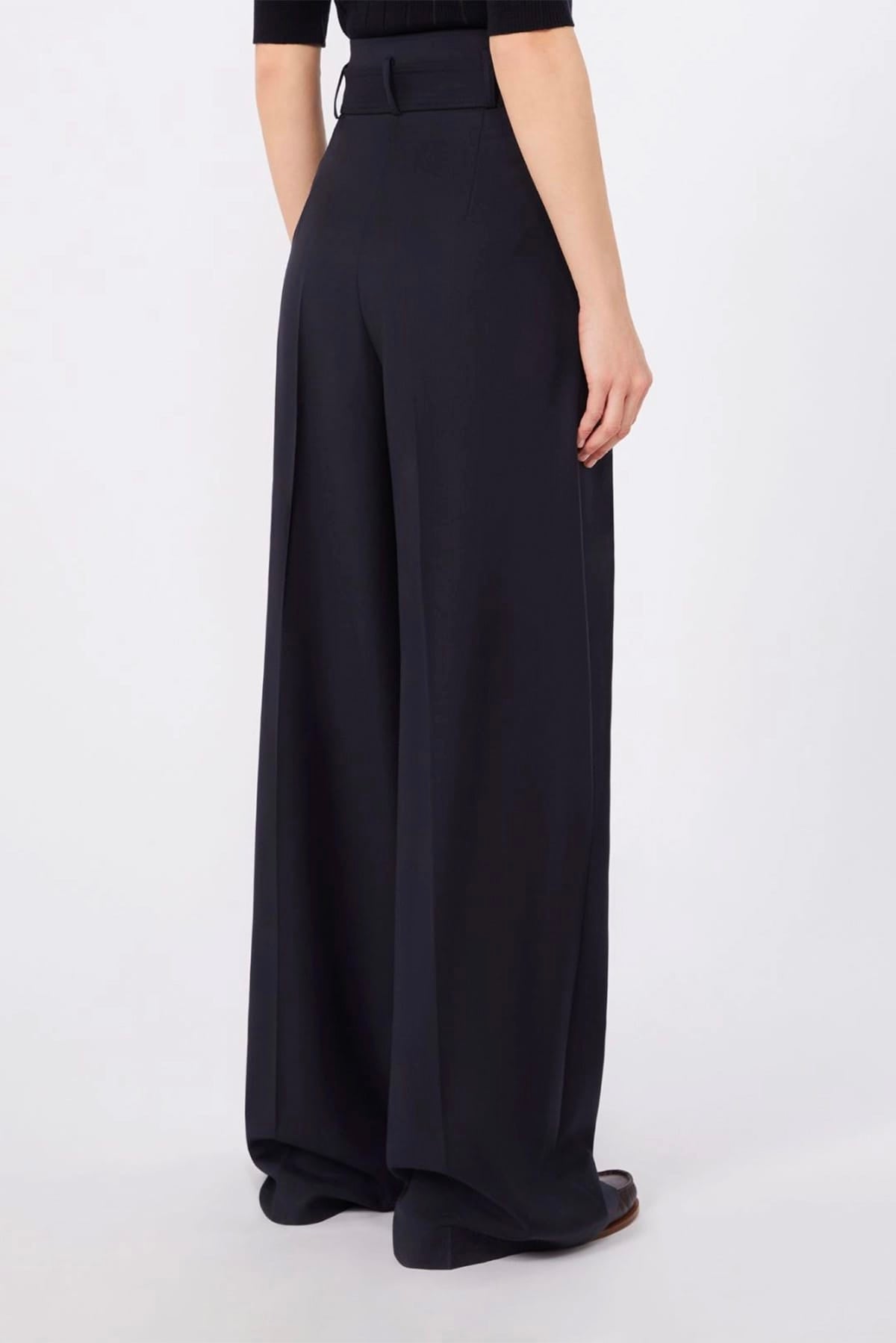 MAXMARA'S BRANDS PANTALONE LUNGO  Pantaloni in lana ampi donna Max Mara Studio Mstserio