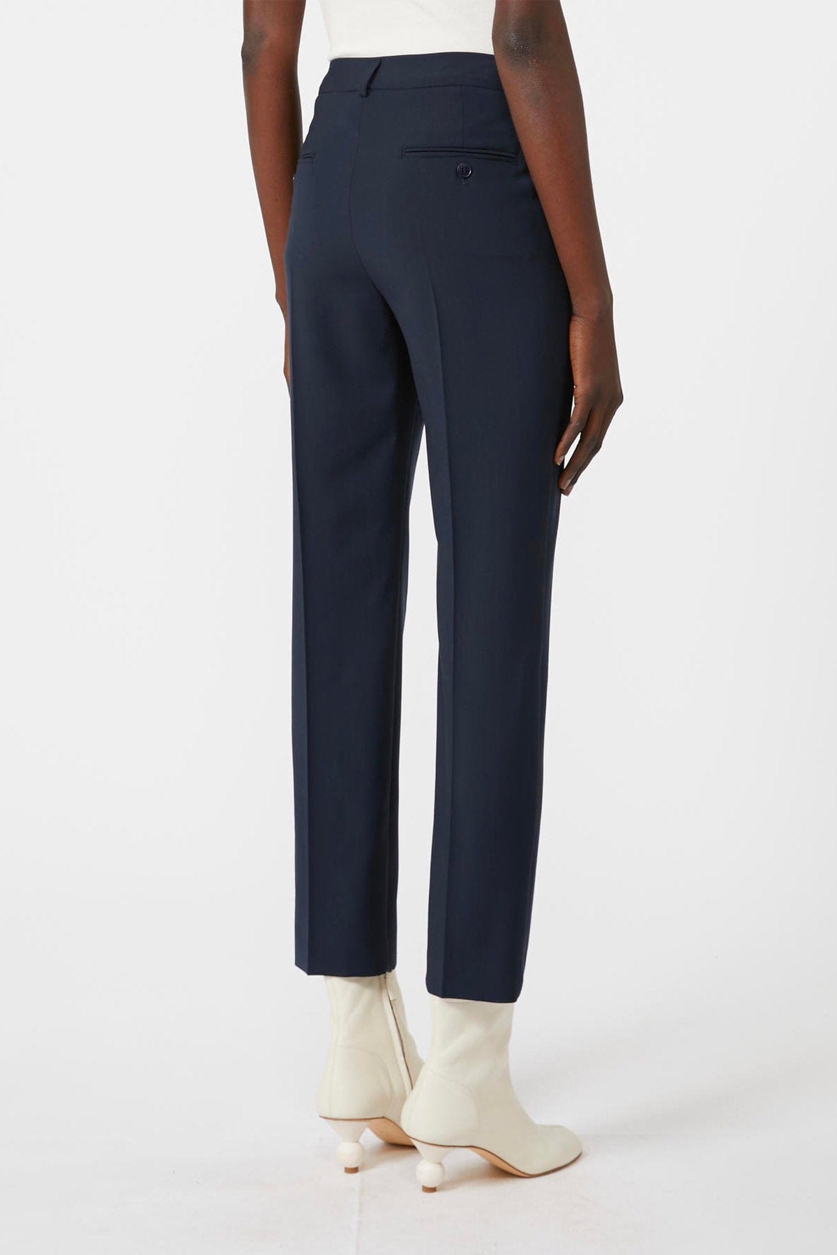 MAXMARA'S BRANDS PANTALONE LUNGO  BLU / 34 Pantaloni in lana donna blu Weekend Max Mara Canon