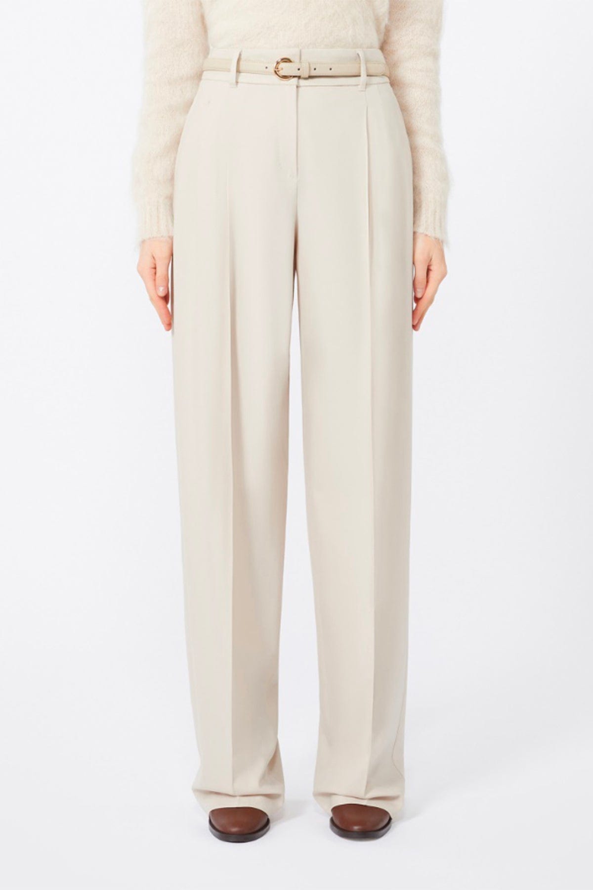 MAXMARA&#39;S BRANDS PANTALONE LUNGO  Pantaloni in lana donna Max Mara Studio Entrata