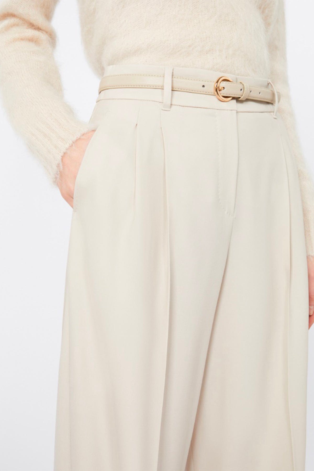 MAXMARA&#39;S BRANDS PANTALONE LUNGO  Pantaloni in lana donna Max Mara Studio Entrata