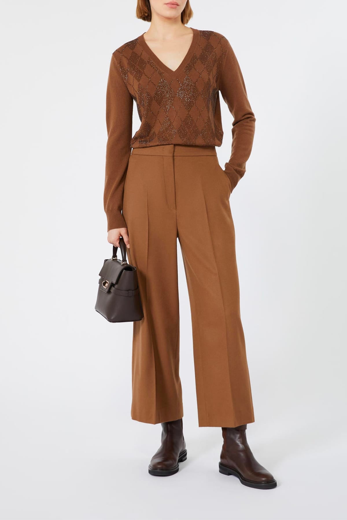 MAXMARA'S BRANDS PANTALONE LUNGO  Pantaloni in lana donna Max Mara Studio Mstmarengo
