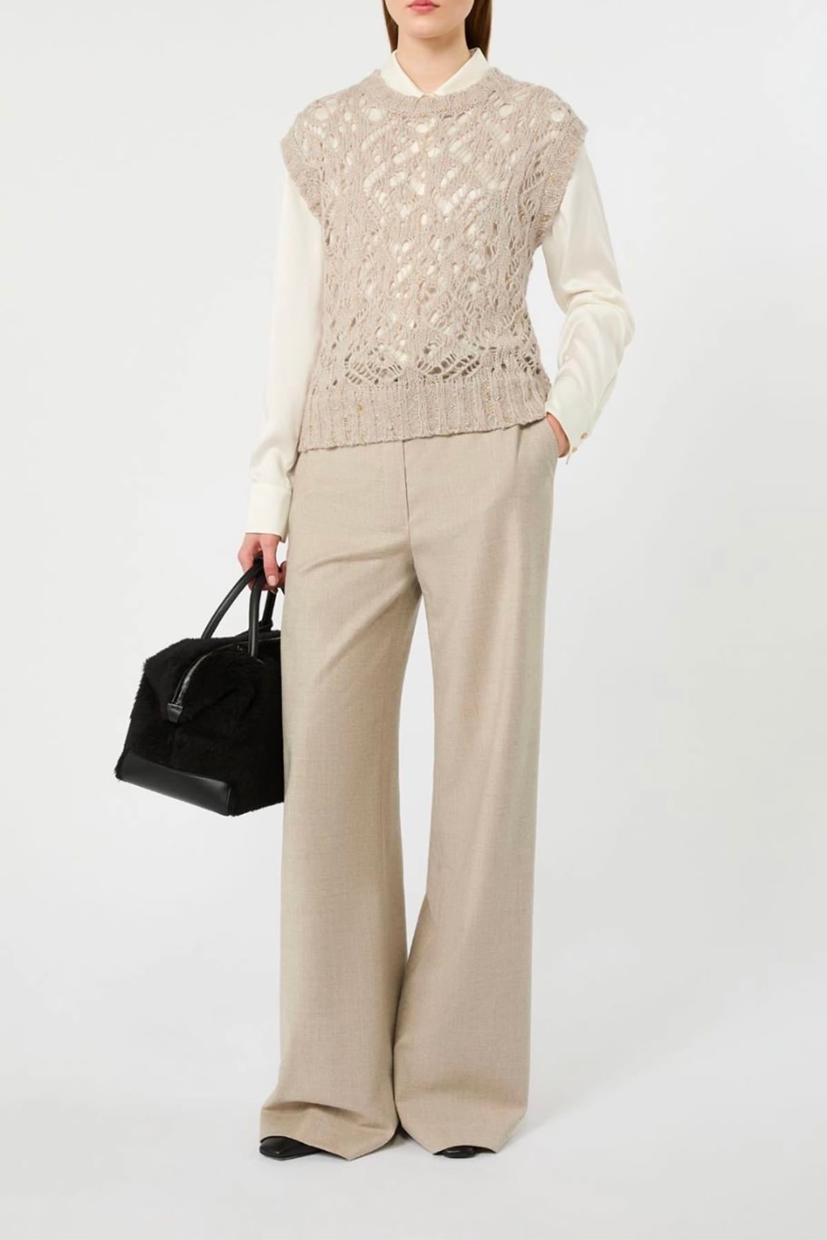 MAXMARA'S BRANDS PANTALONE LUNGO  Pantaloni in lana donna Max Mara Studio Mstrecente
