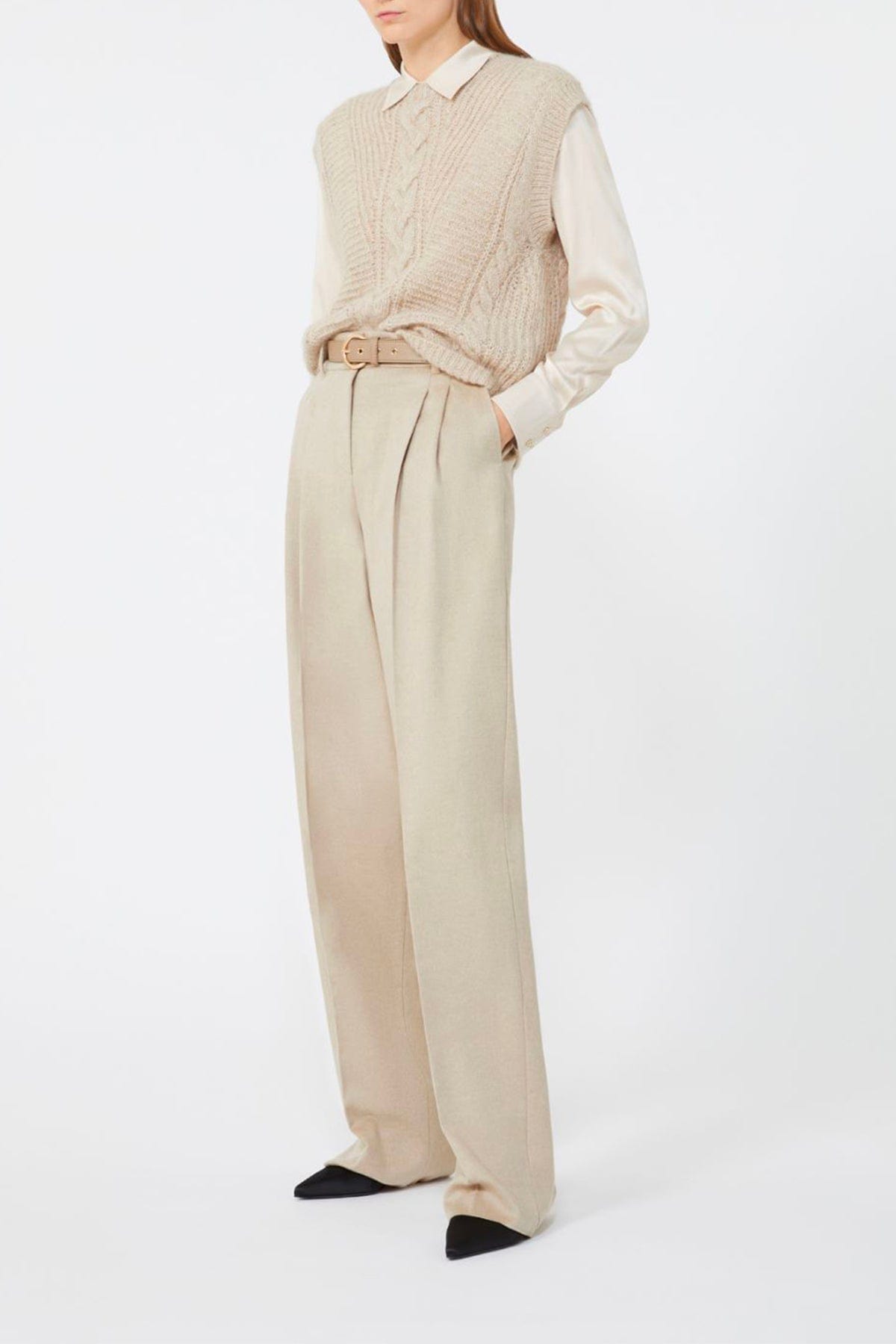 MAXMARA'S BRANDS PANTALONE LUNGO  CACHA / 34 Pantaloni in lana donna Max Mara Studio Paride