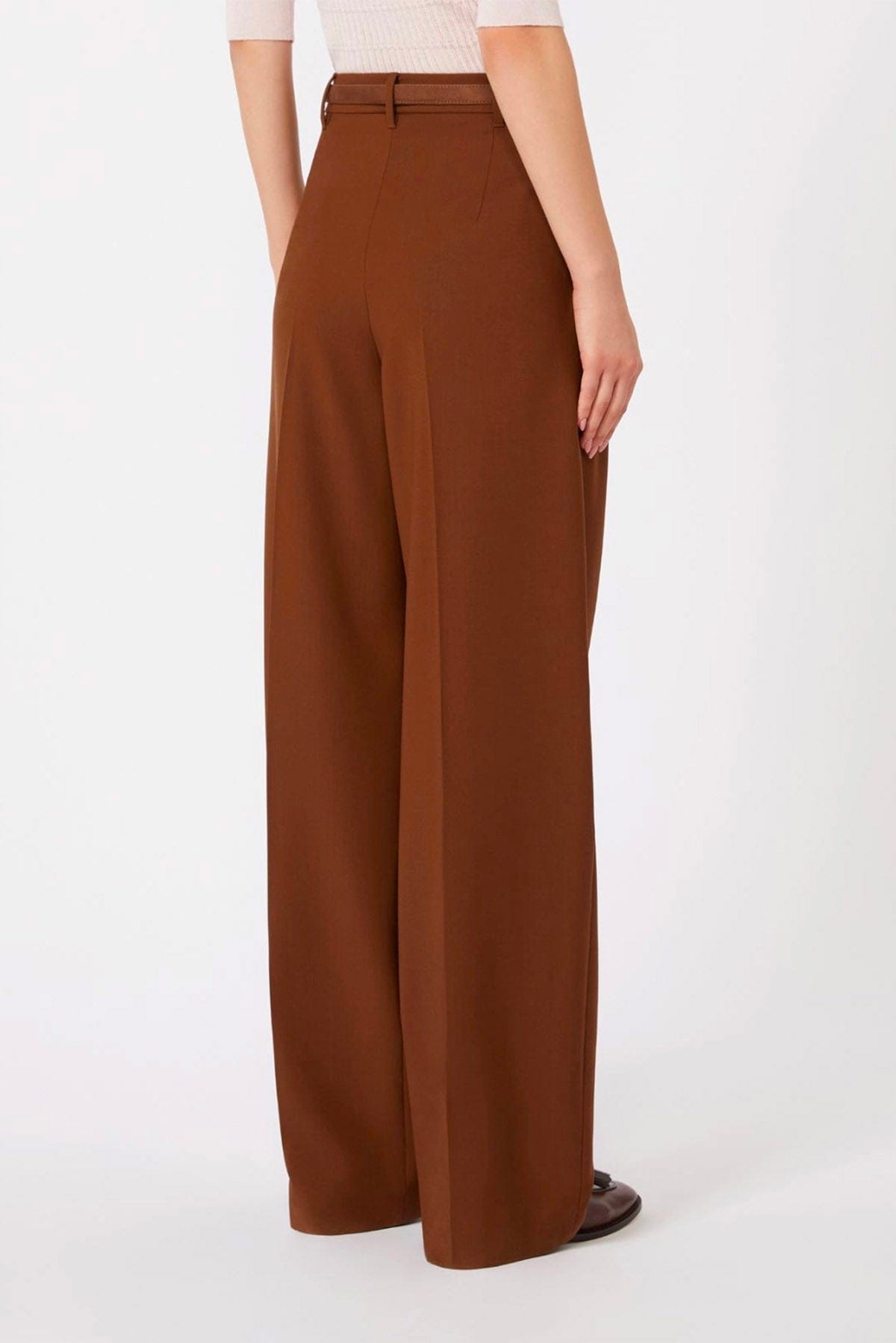 MAXMARA'S BRANDS PANTALONE LUNGO  Pantaloni in lana fluidi Max Mara Studio Mstbacio
