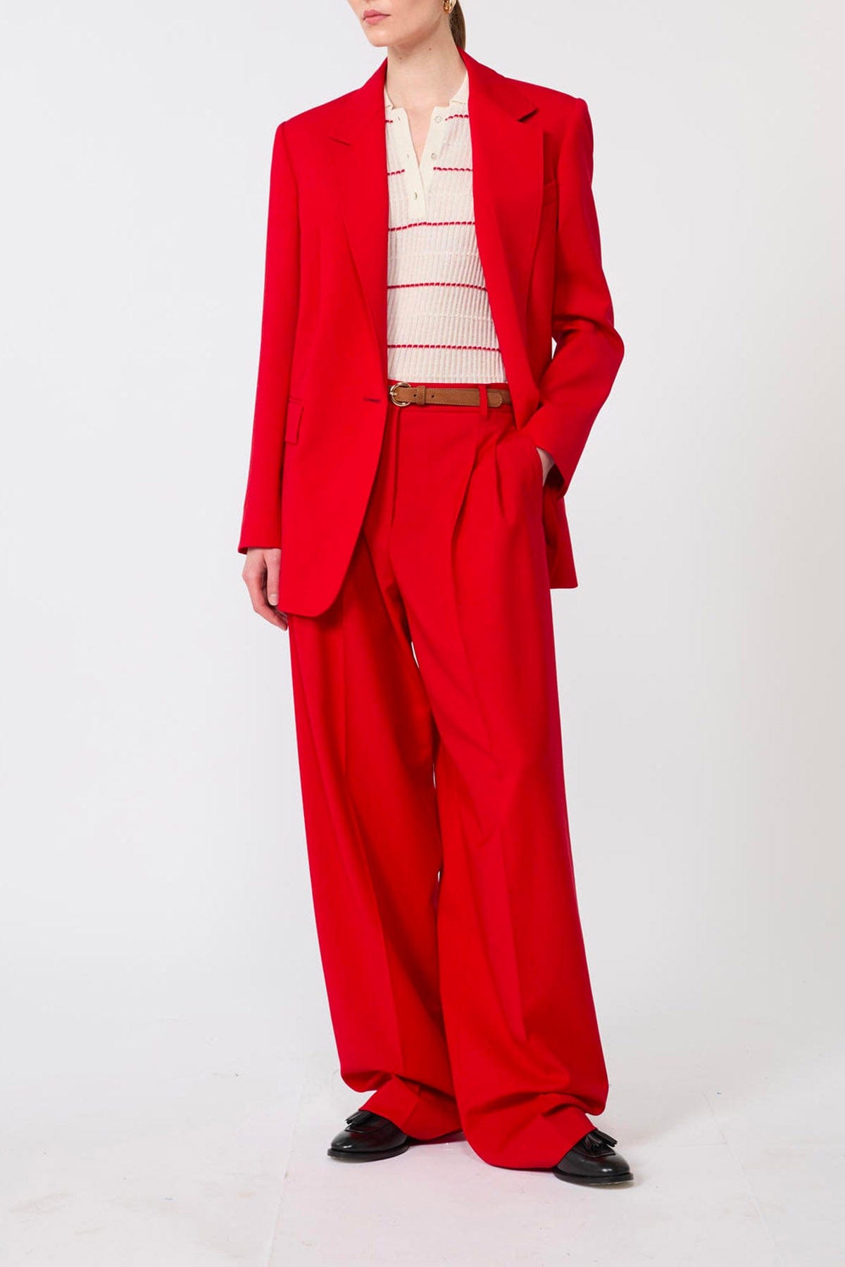 MAXMARA'S BRANDS PANTALONE LUNGO  Pantaloni in lana fluidi Max Mara Studio Mstbacio