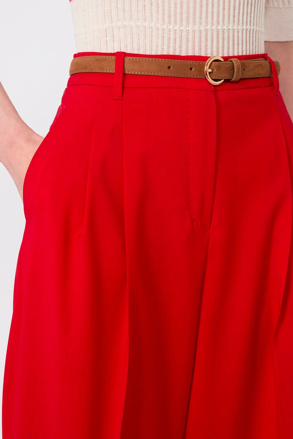 MAXMARA'S BRANDS PANTALONE LUNGO  Pantaloni in lana fluidi Max Mara Studio Mstbacio