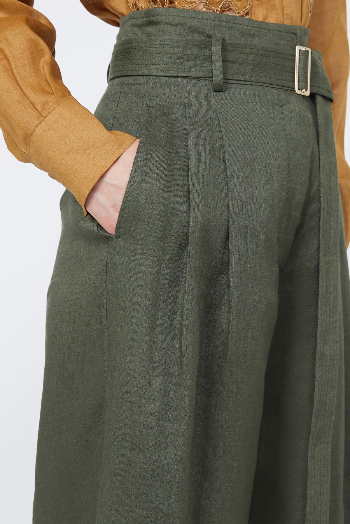 MAXMARA'S BRANDS PANTALONE LUNGO  Pantaloni in lino donna Max Mara Studio Mstmateria
